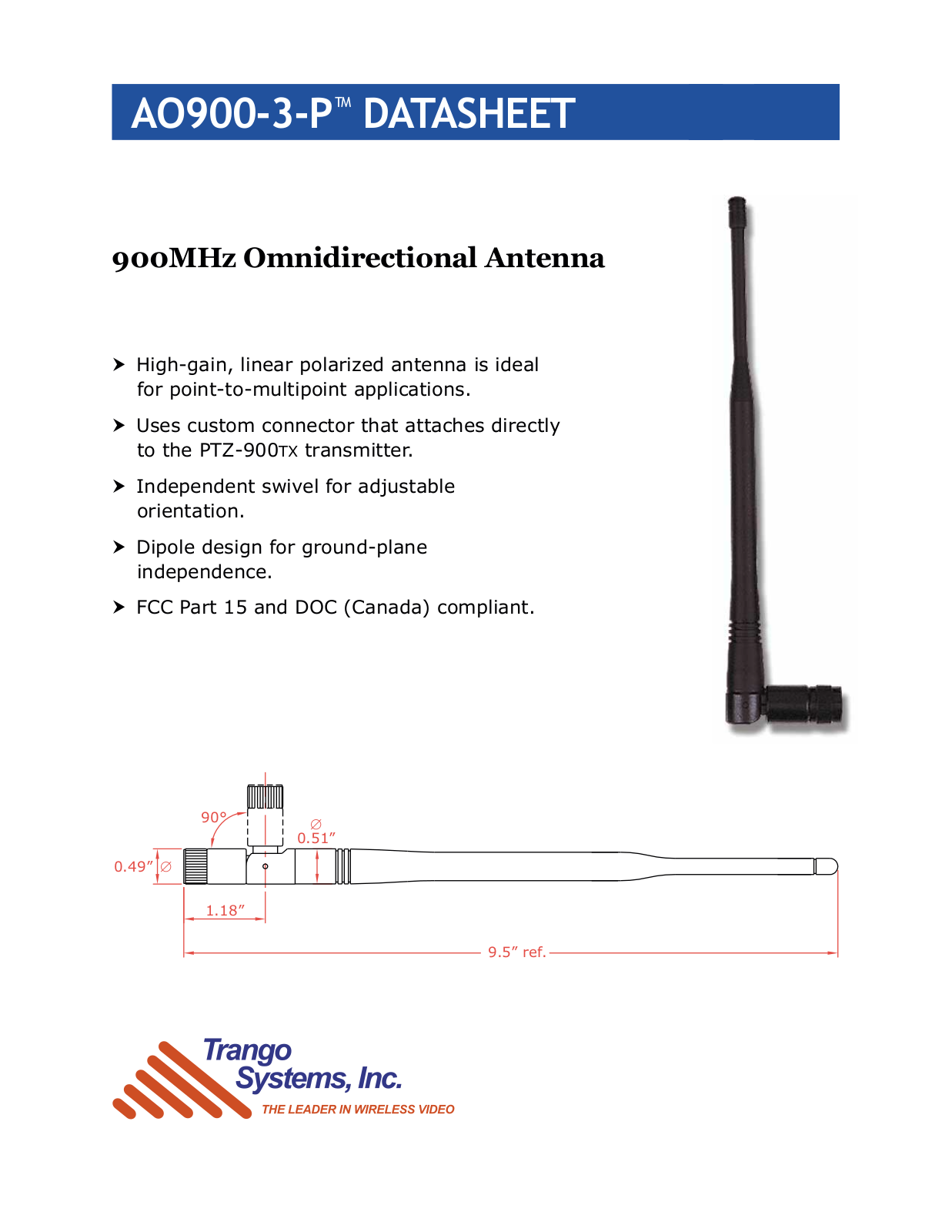 Trango Broadband AO900-3-P User Manual