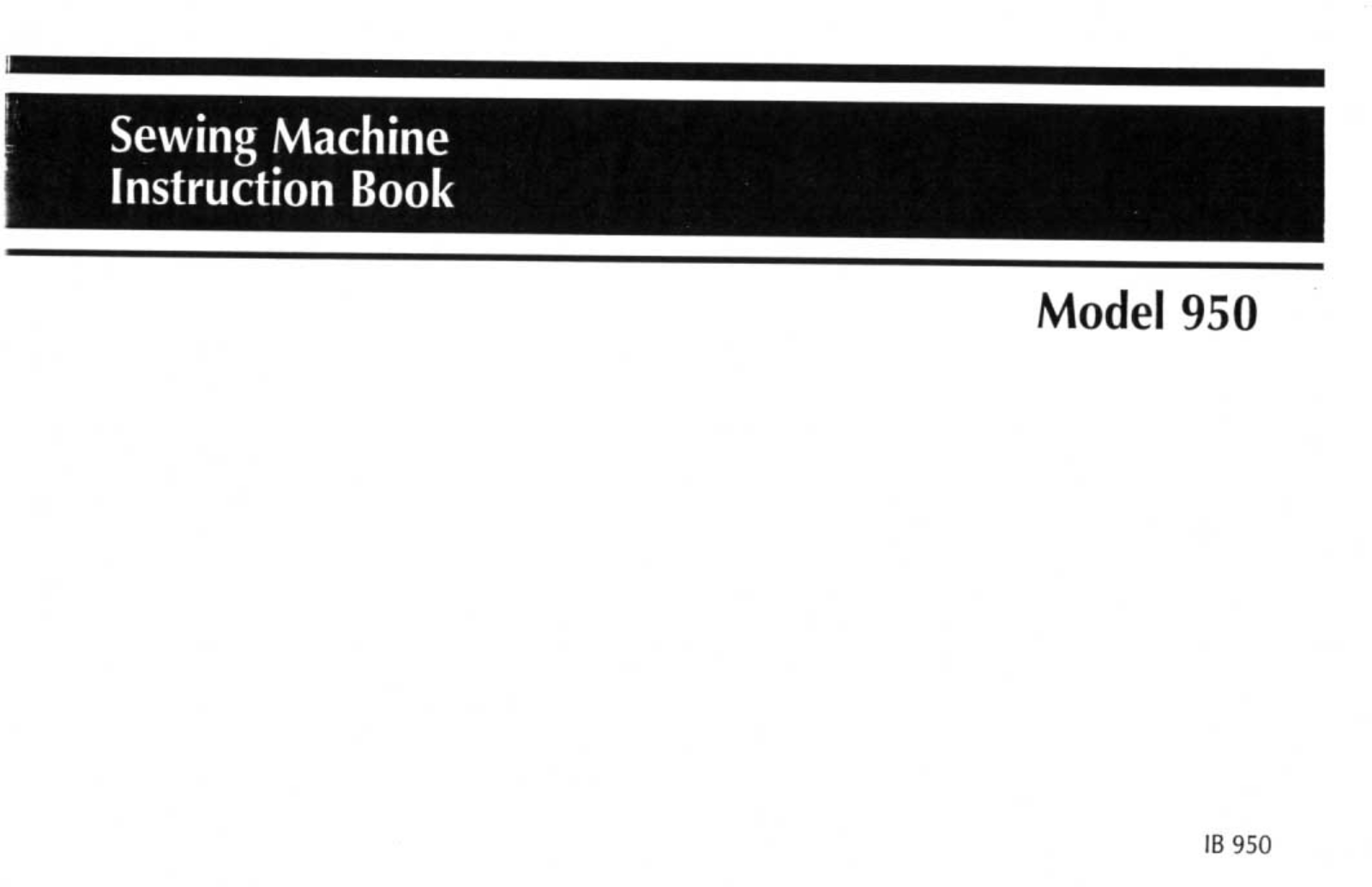 RICCAR R950 Instruction Manual