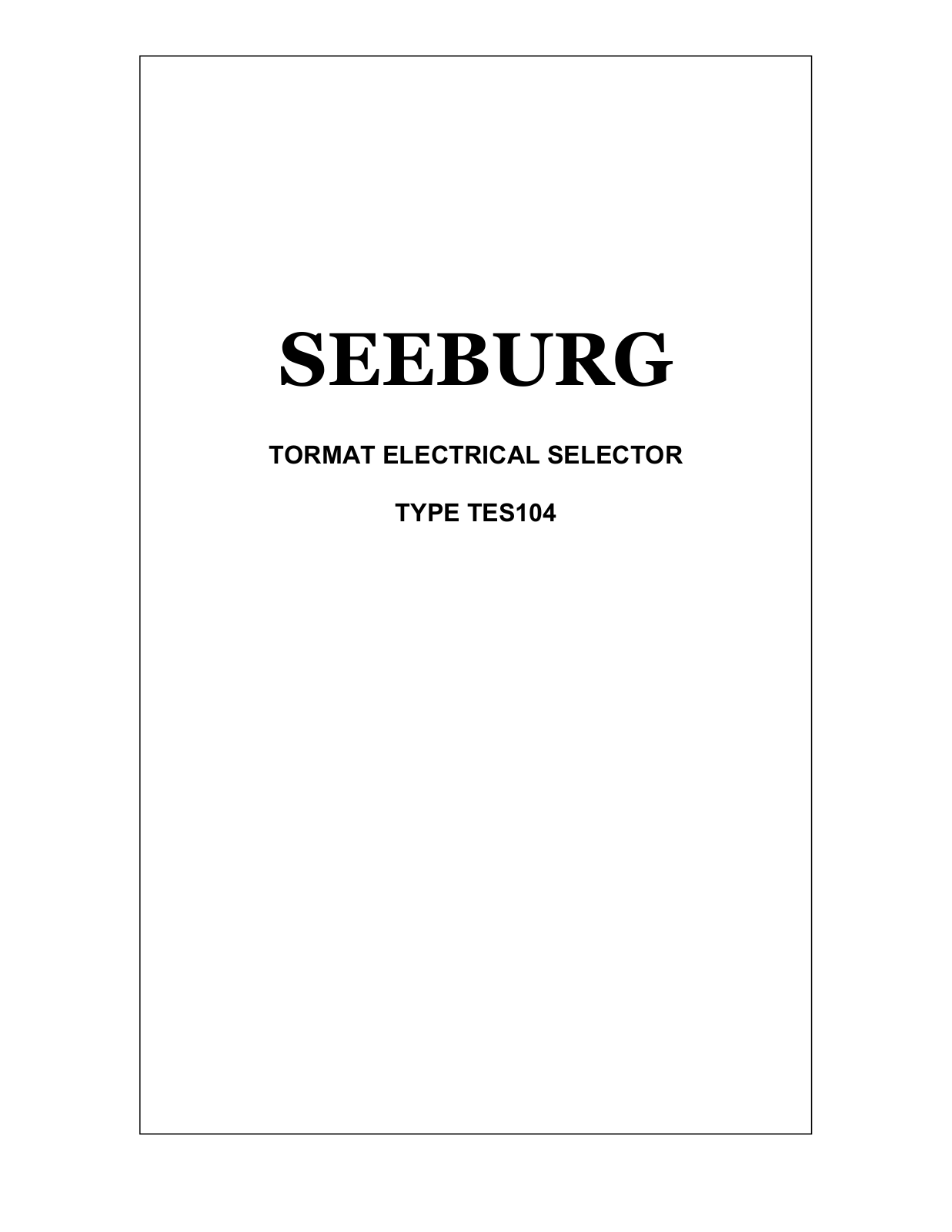 Datasheet TES104 Datasheet - ManualMachine.com