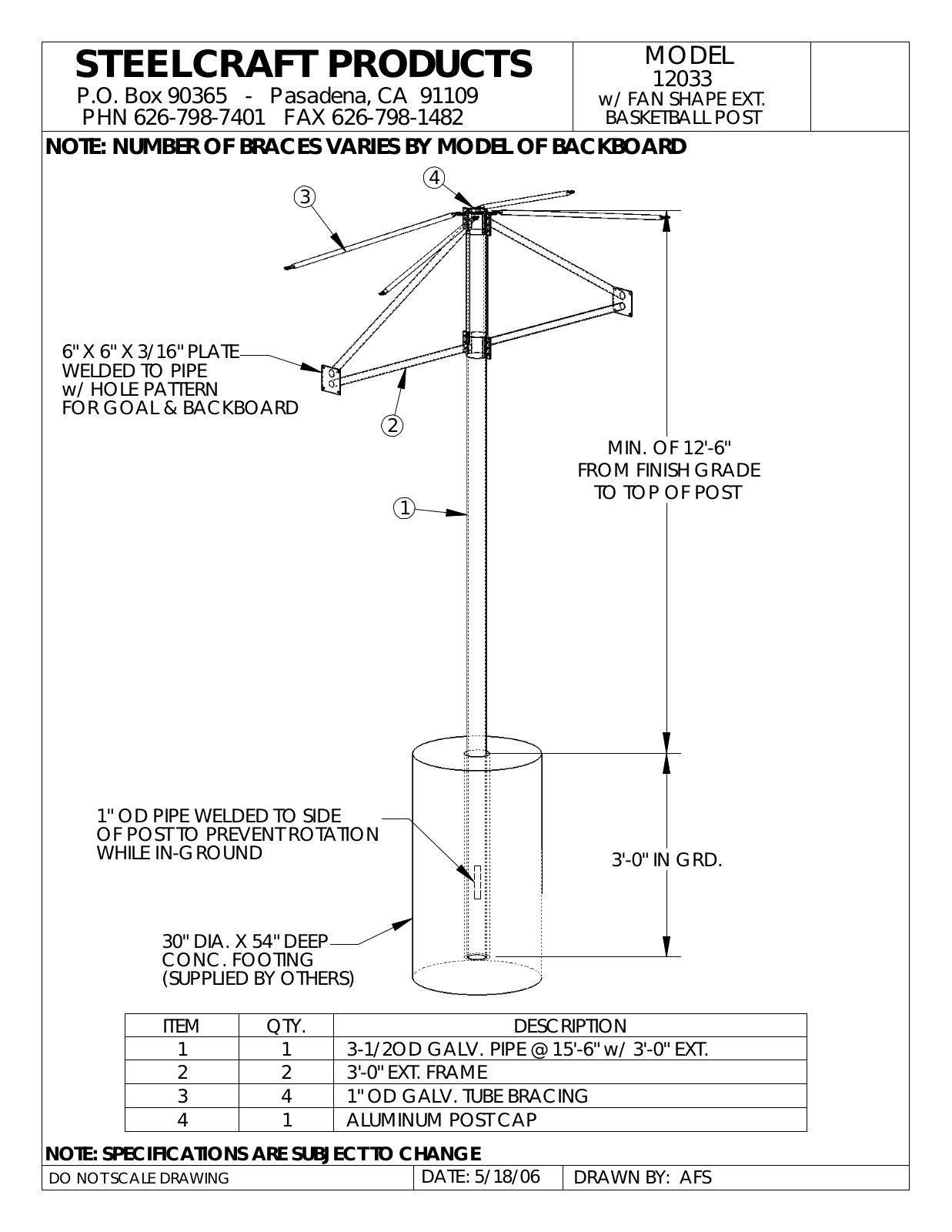 LA STEELCRAFT 12033 User Manual