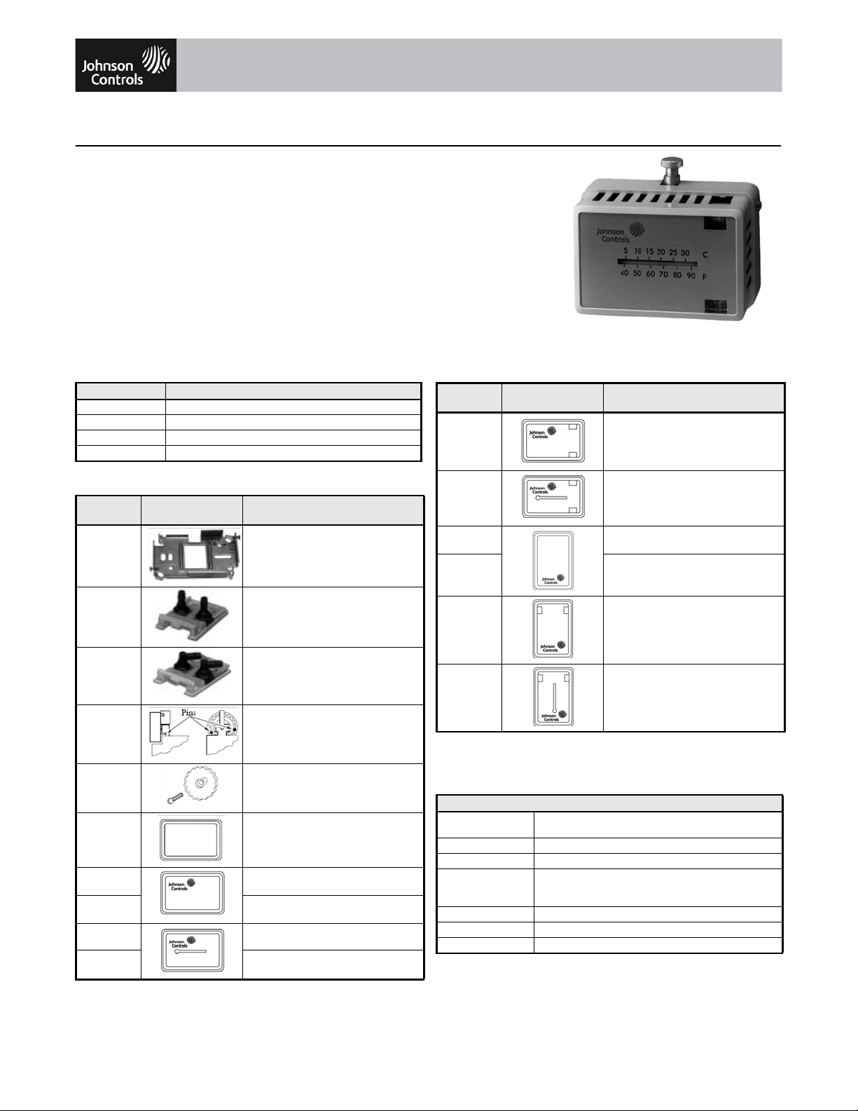 Johnson Controls T-4756 Catalog Page