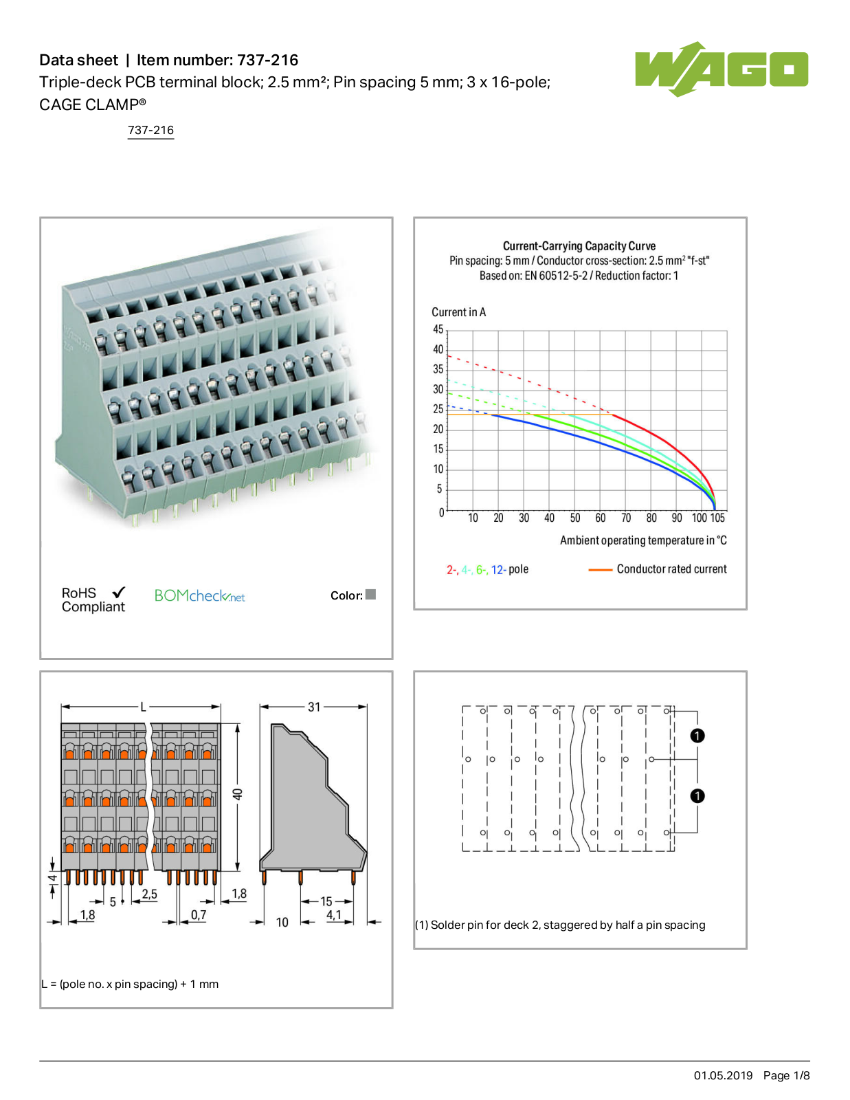 Wago 737-216 Data Sheet