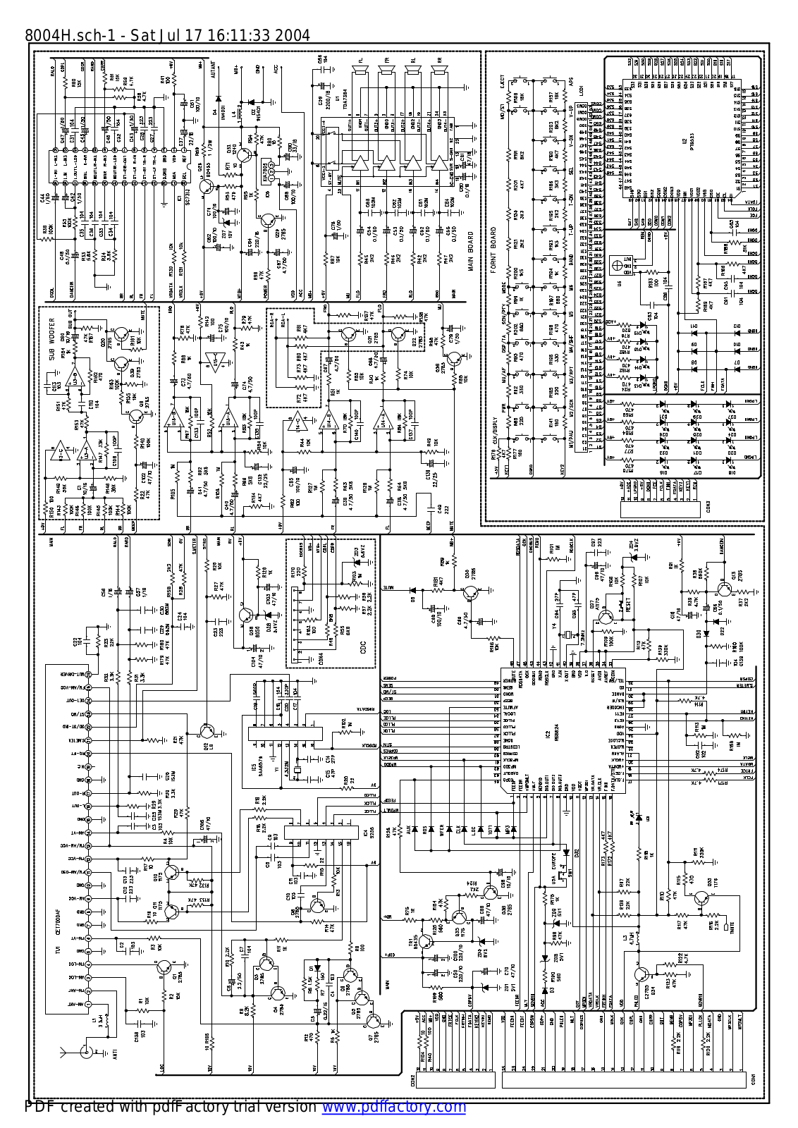 Vitek VT-3605 SCHEMATIC  cd mp3