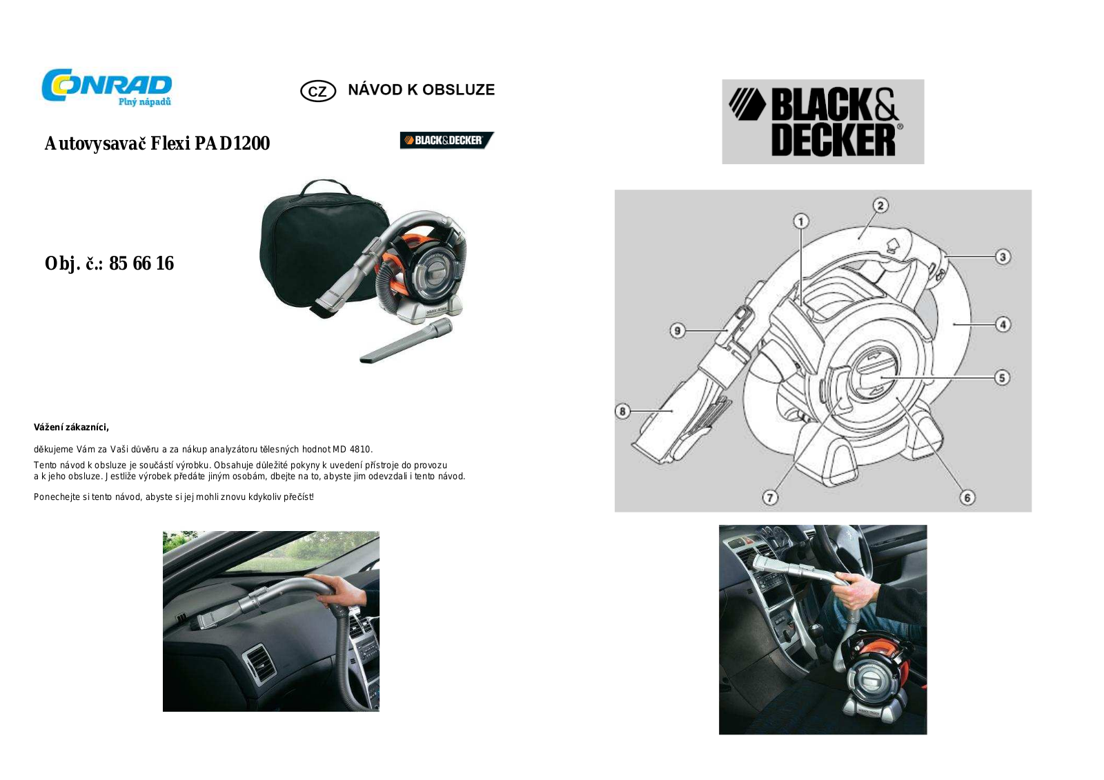 Black & Decker PAD1200 User guide