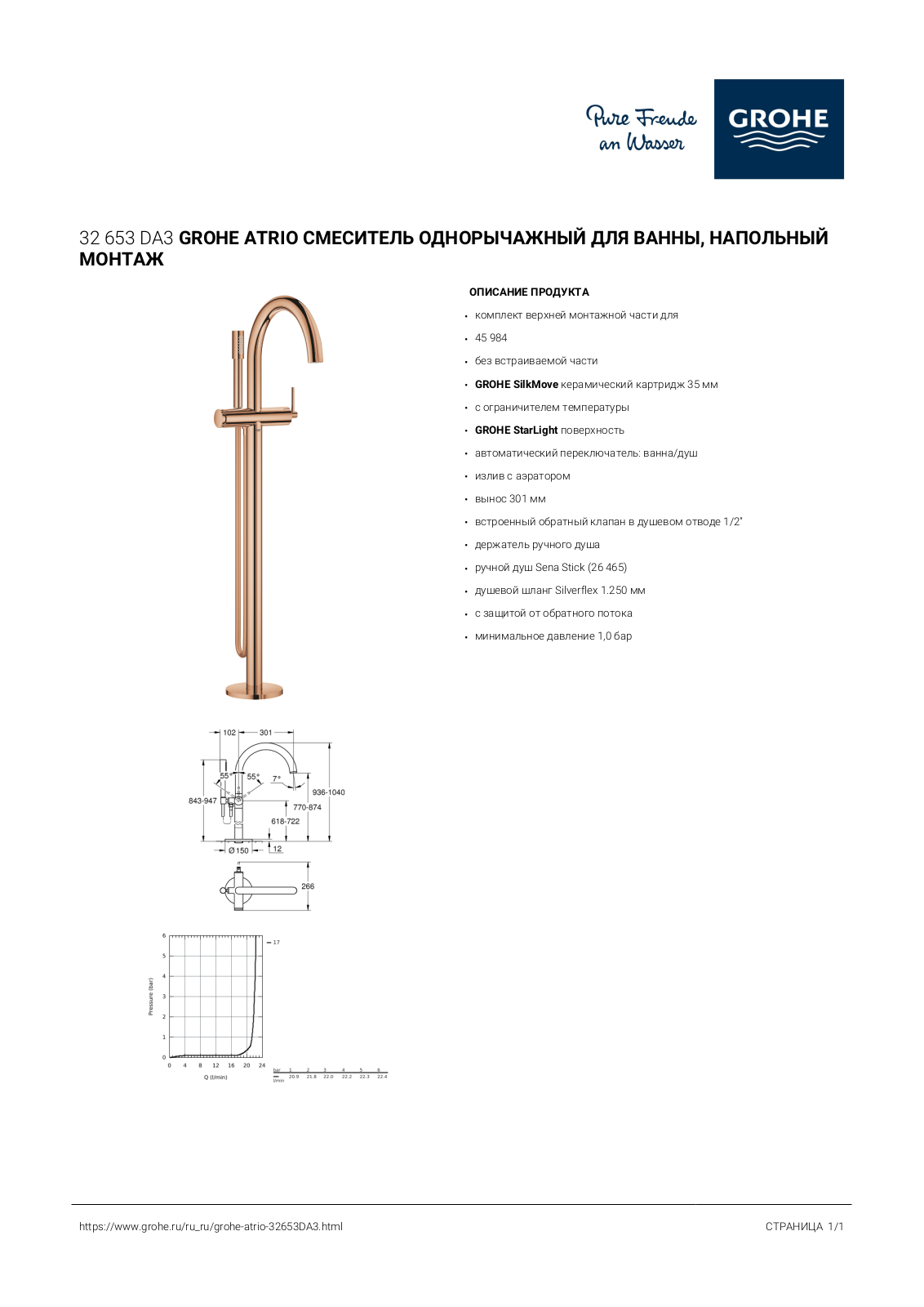 Grohe 32653DA3 User guide