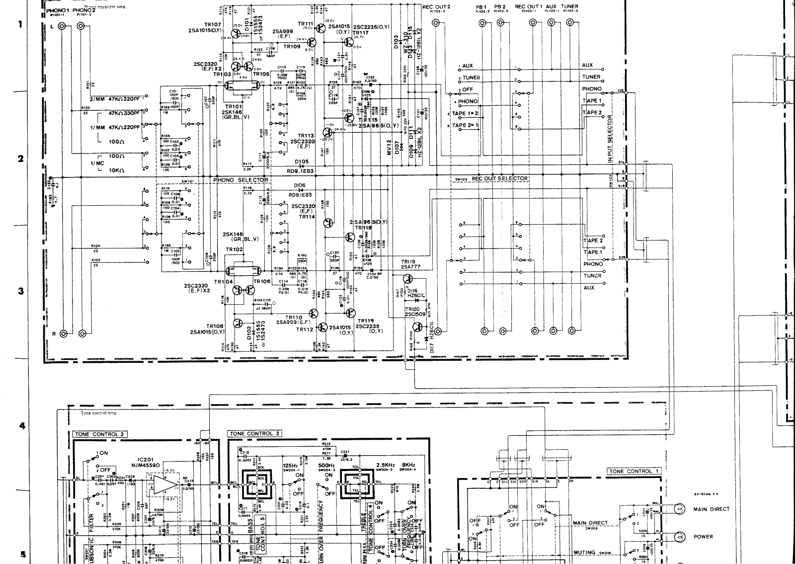 Yamaha A-960, A-960 MK2 Schematic