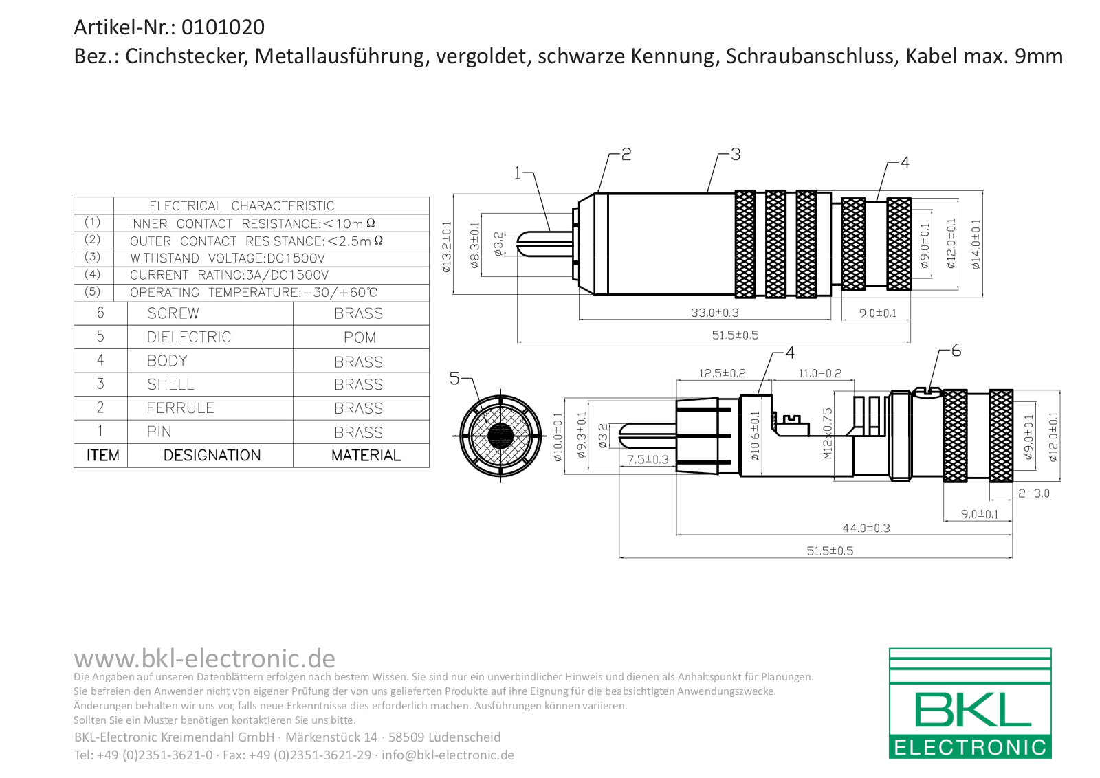 BKL BKL 0101020 Datasheet - ManualMachine.com
