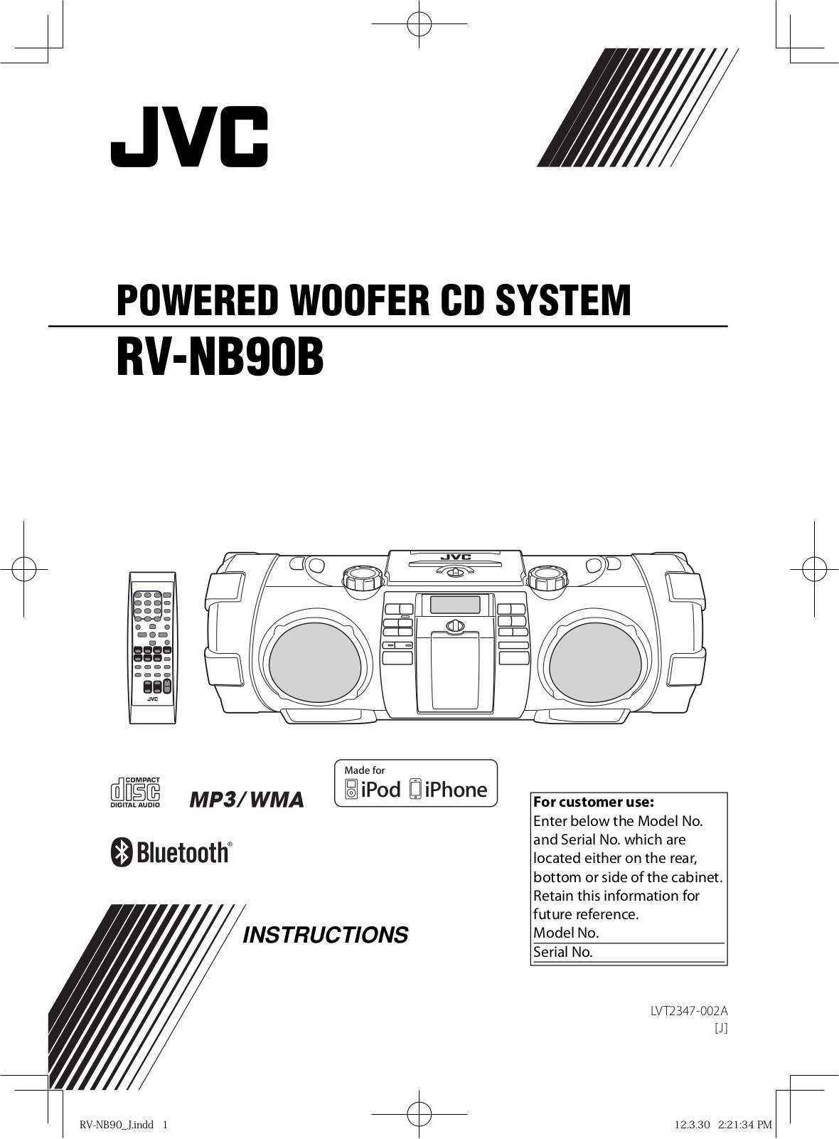 JVC KENWOOD VCB008 User Manual