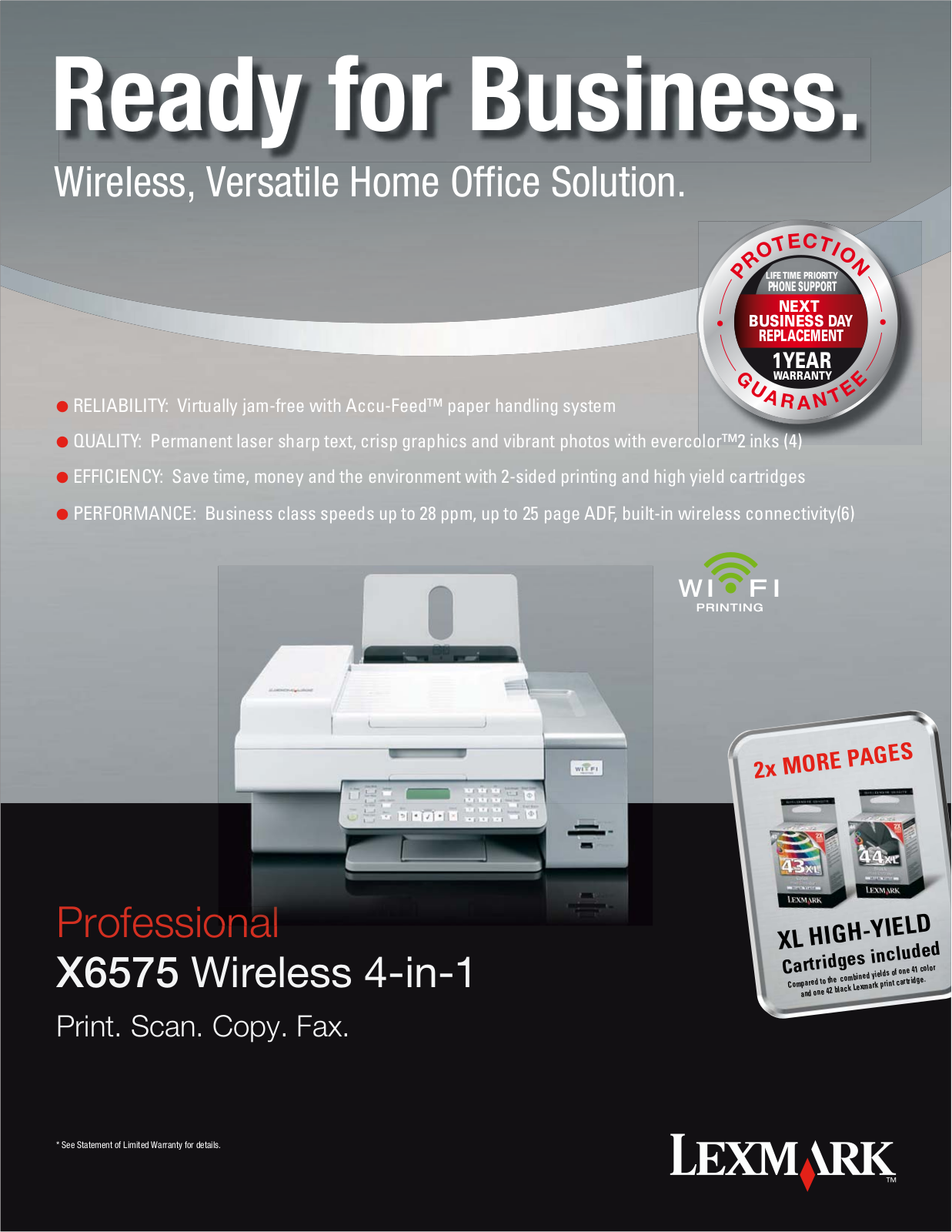 Lexmark x6575 User Manual