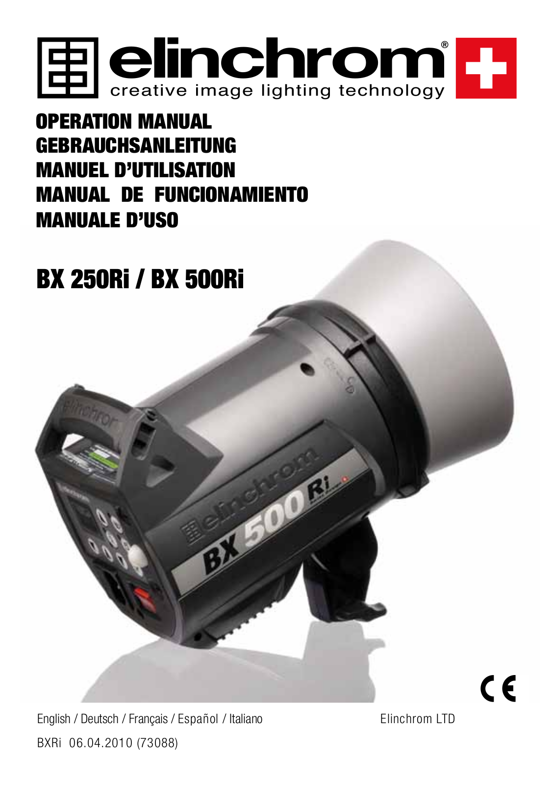 Elinchrom BX 250RI, BX 500RI User Manual