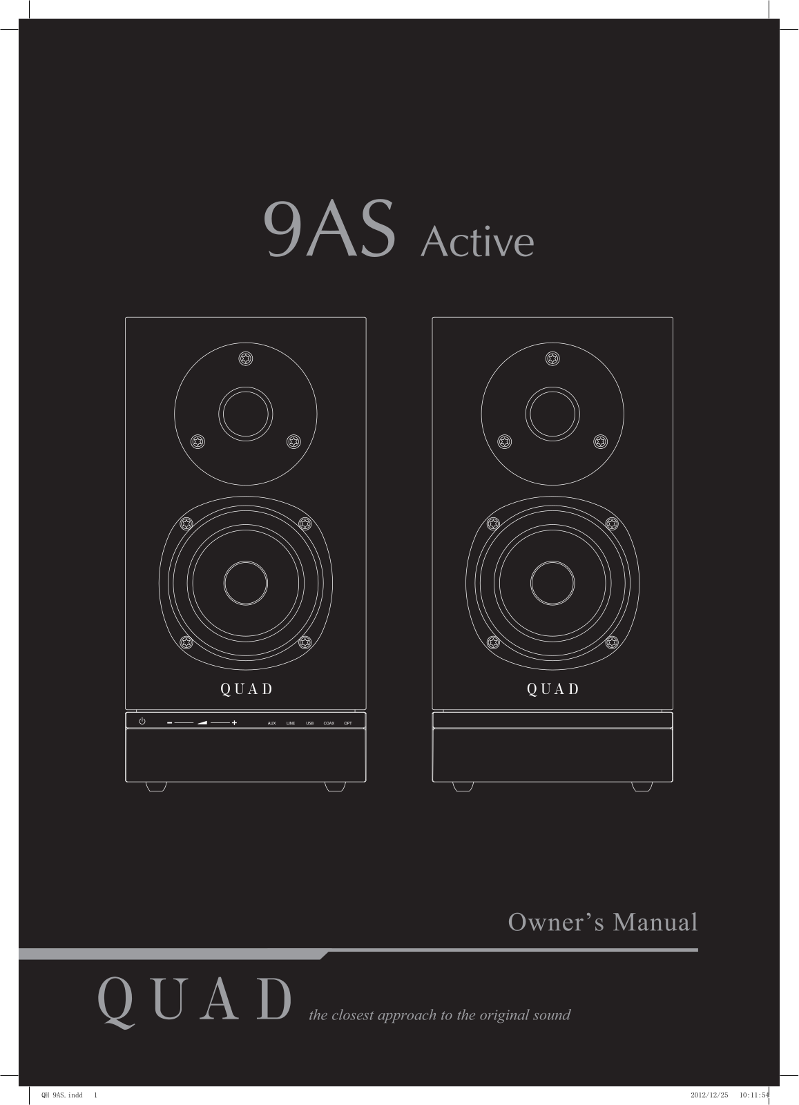 Quad 9AS Active Owner's Manual