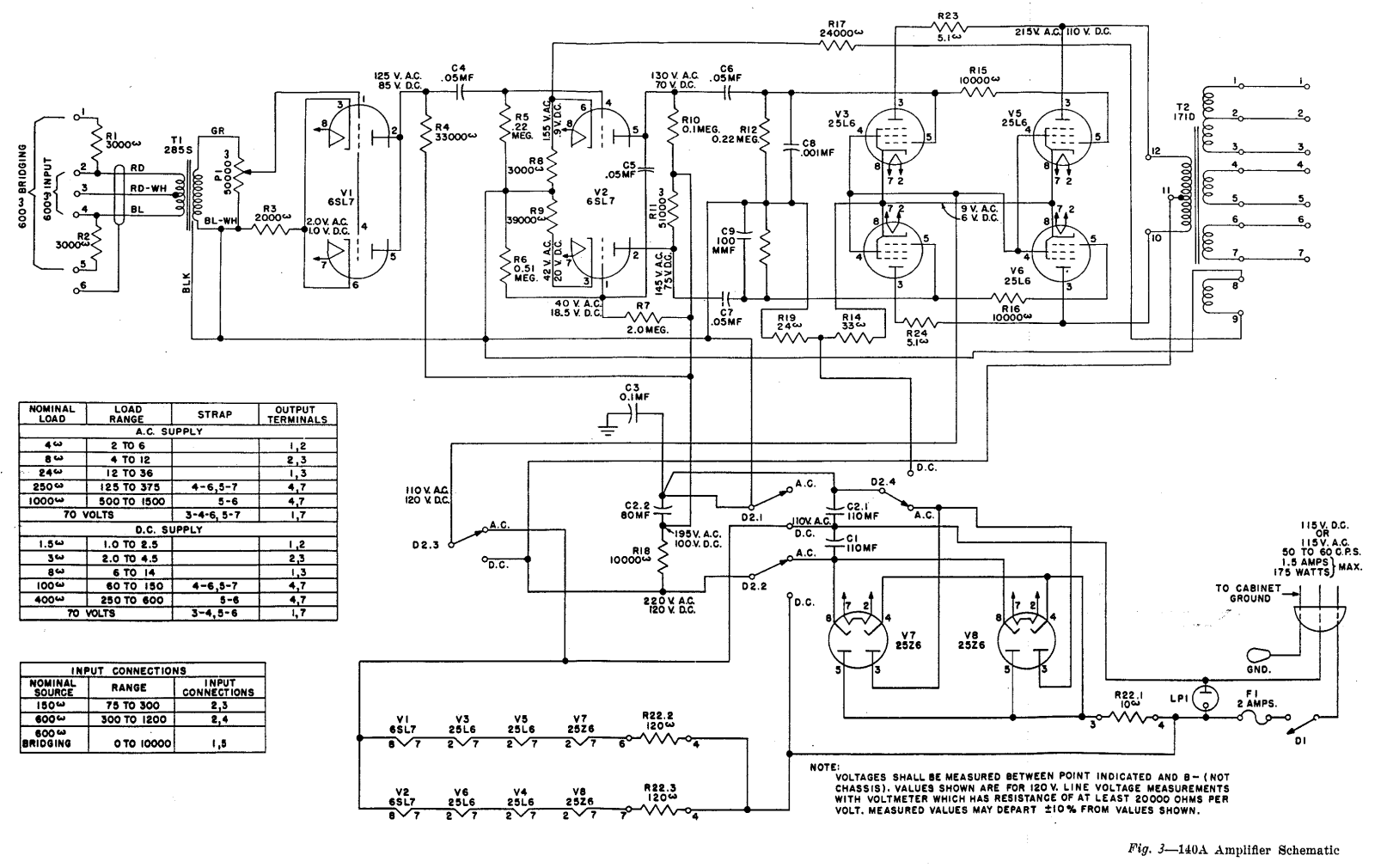 Western Electric 140a schematic