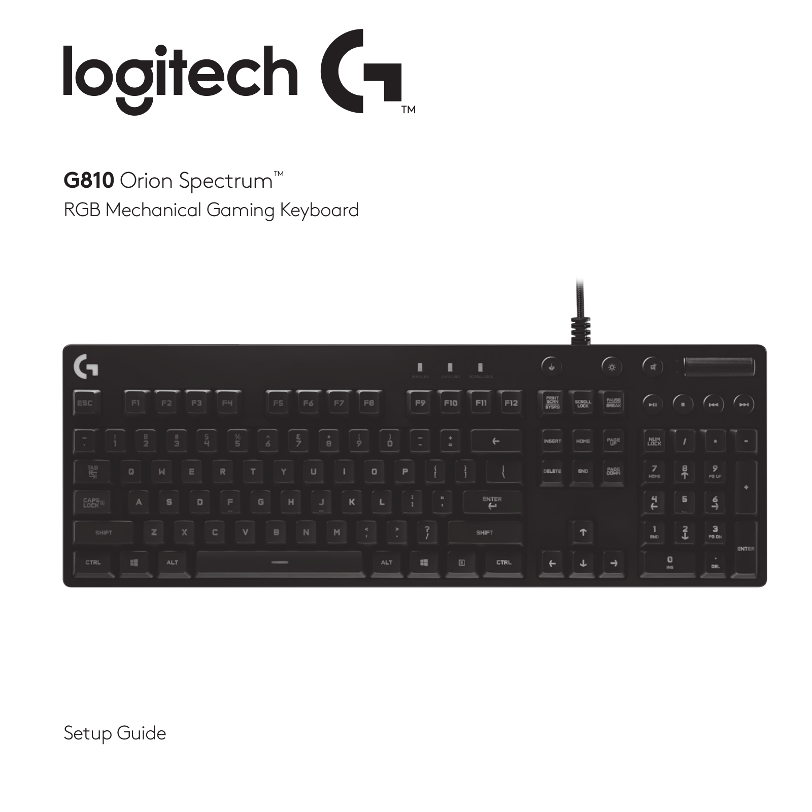 Logitech G810 User Manual