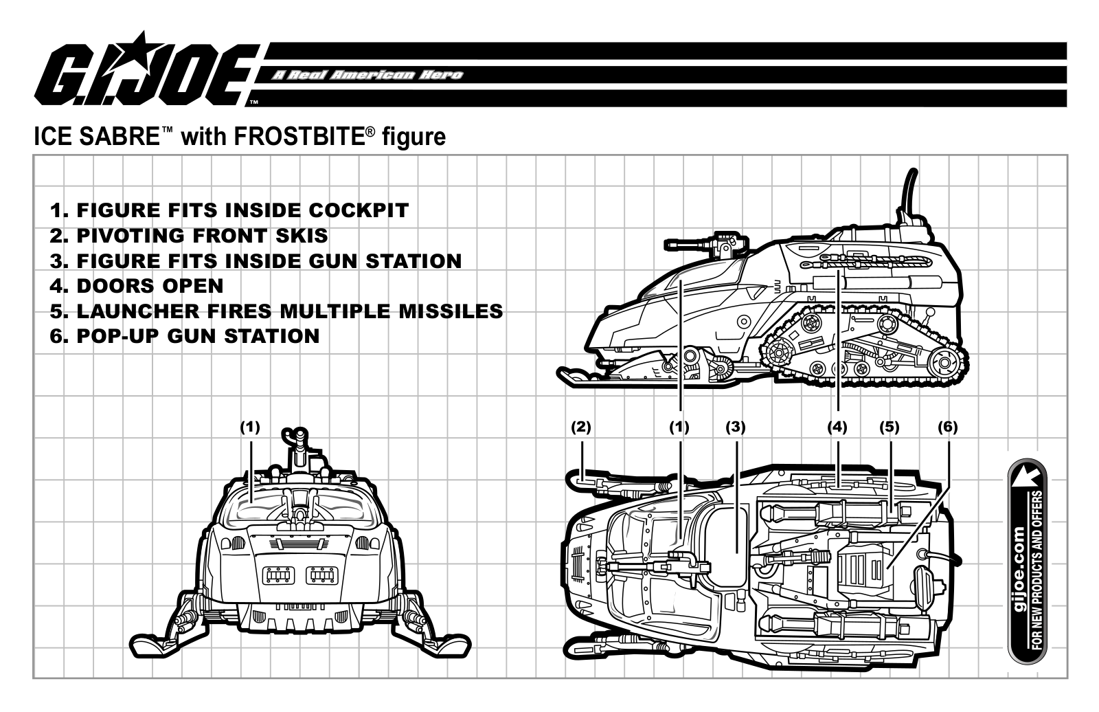 HASBRO GI Joe Ice Sabre with Frostbite User Manual