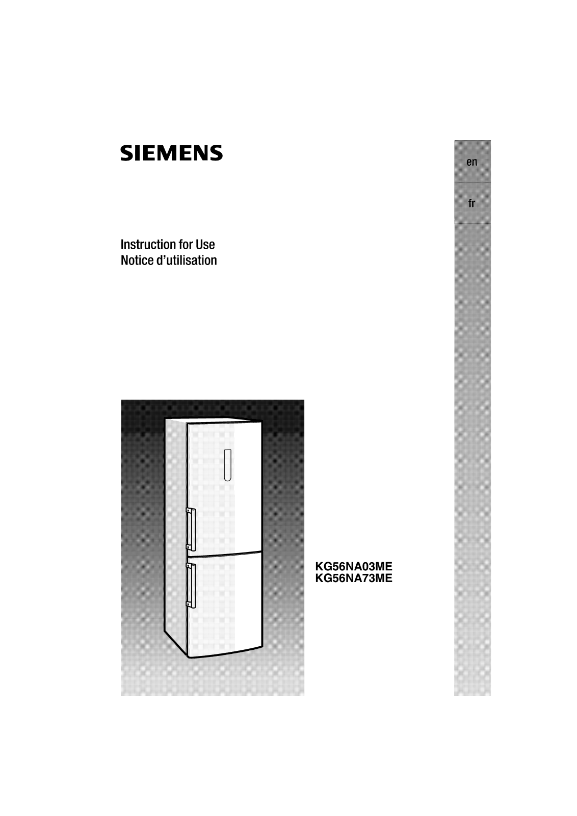 Siemens KG56NA73ME, KG56NA03ME User Manual