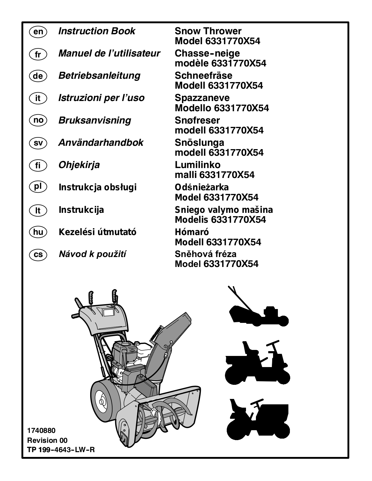 MURRAY 6331770X54 User Manual