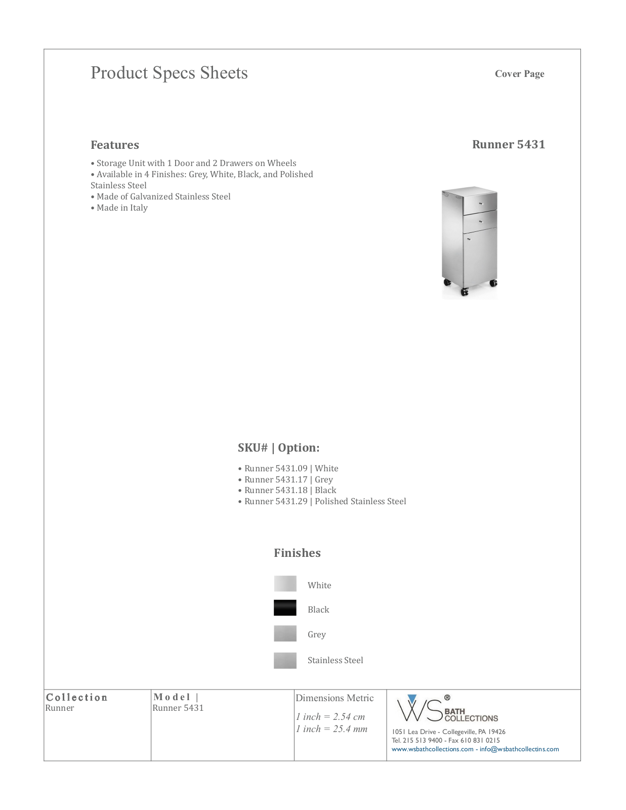 WS Bath Collections WSO3791 Specifications - ManualMachine.com
