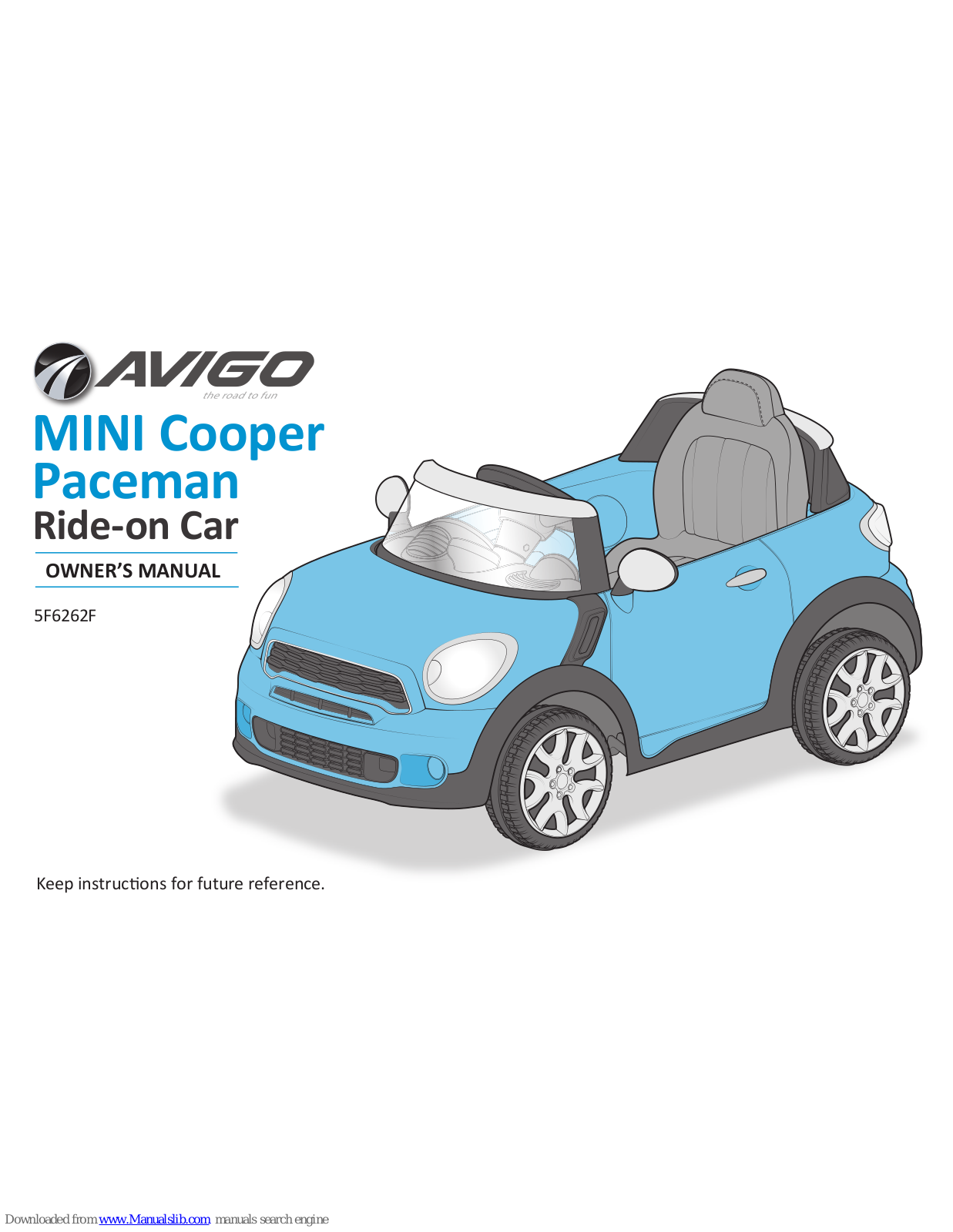 Avigo MINI Cooper Paceman 5F6262F Owner's Manual