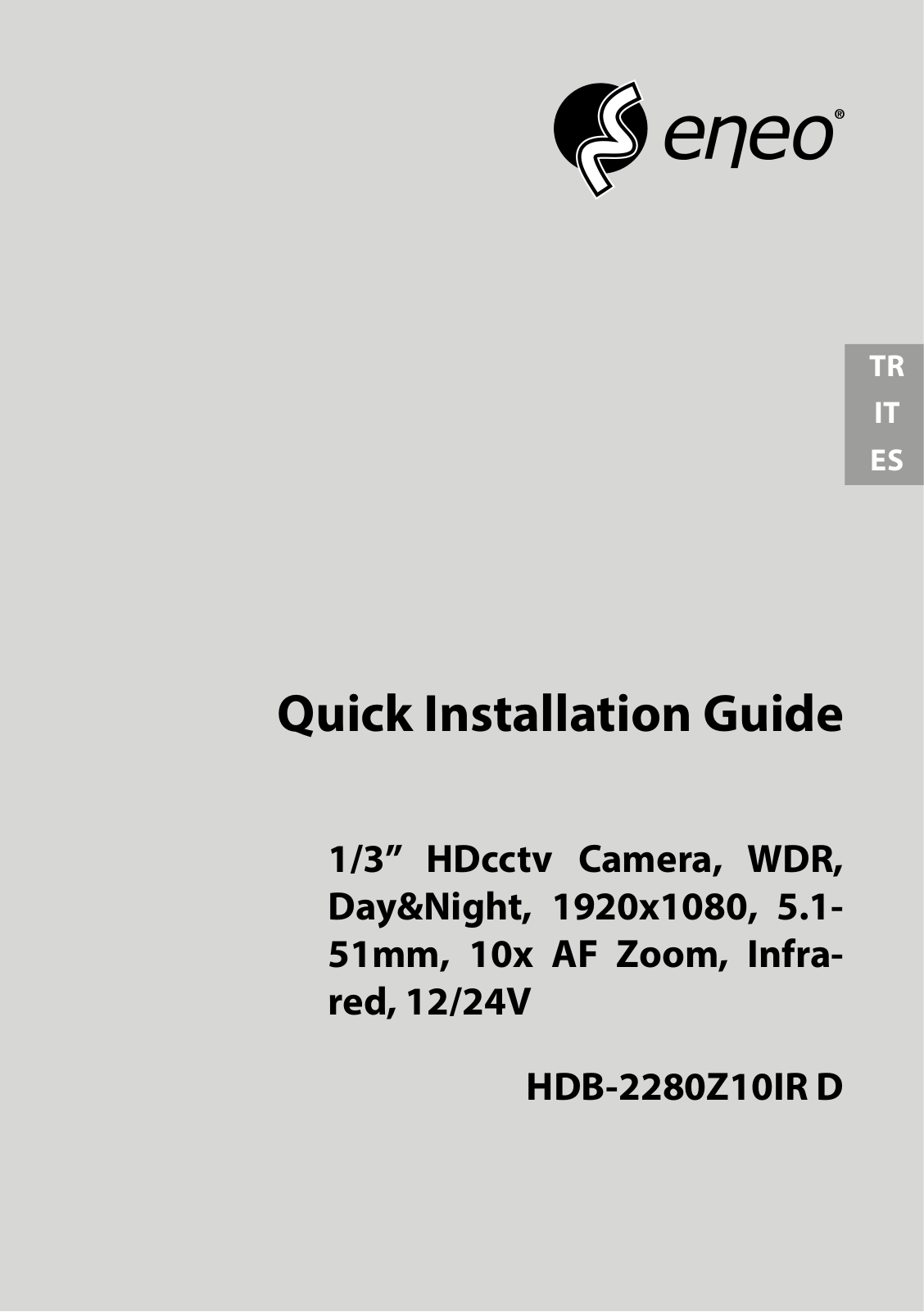 Eneo HDB-2280Z10IR D User Manual