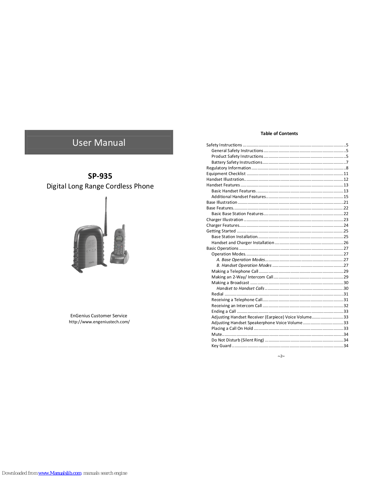 EnGenius SP-935 User Manual