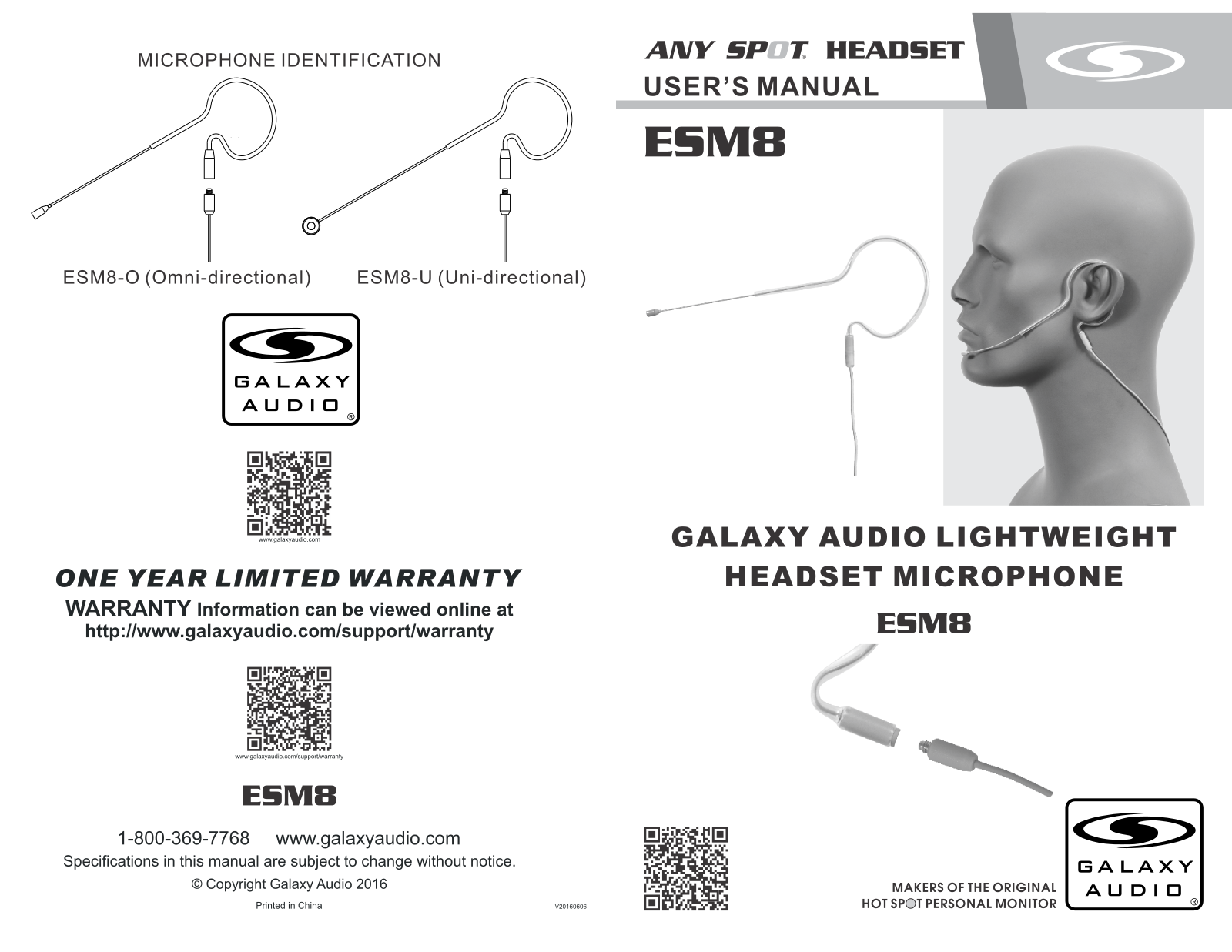 Galaxy Audio ESM8-OBK-4MIXED Users Guide - ManualMachine.com