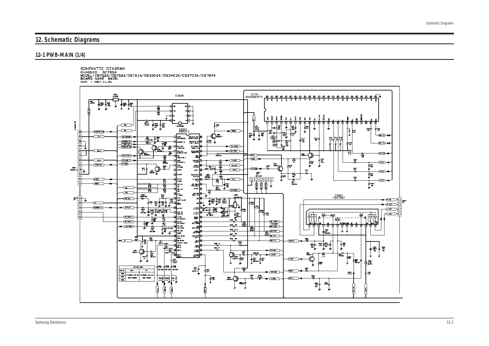 Samsung CS-34 Schematics Diagram