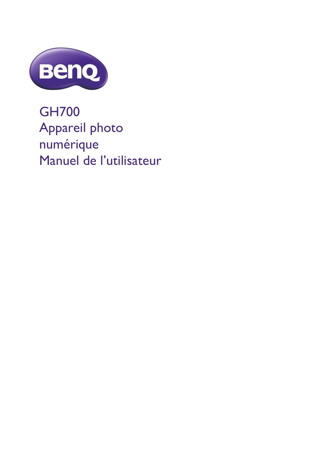 BENQ GH700 User Manual