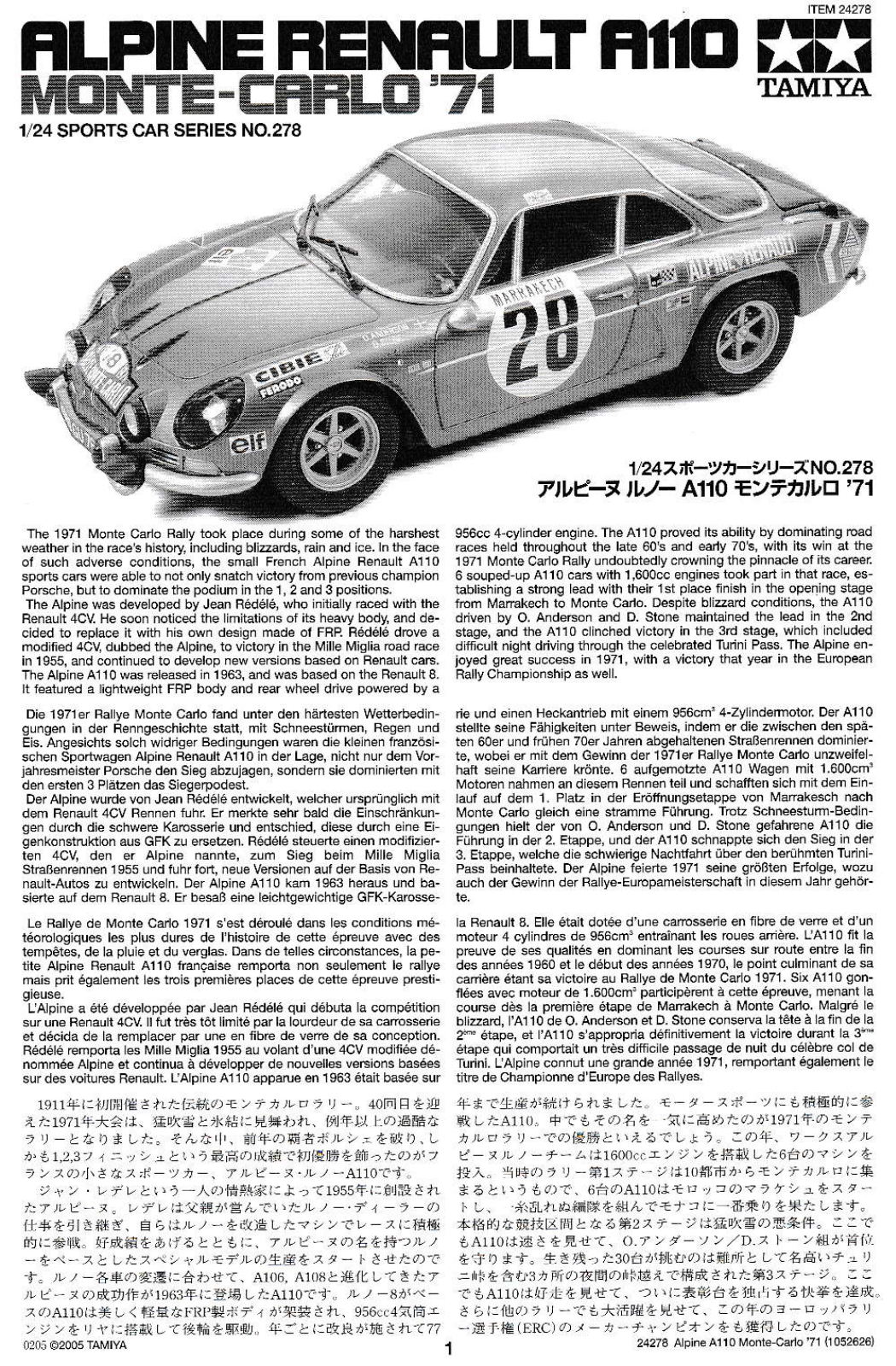 Tamiya 24278 User guide - ManualMachine.com