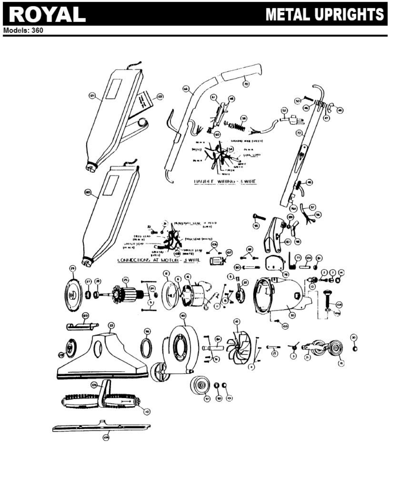 Royal 360 Parts List