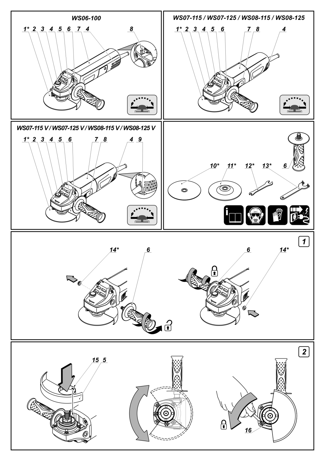 DWT WS08-115 V, WS08-125 TV User Manual