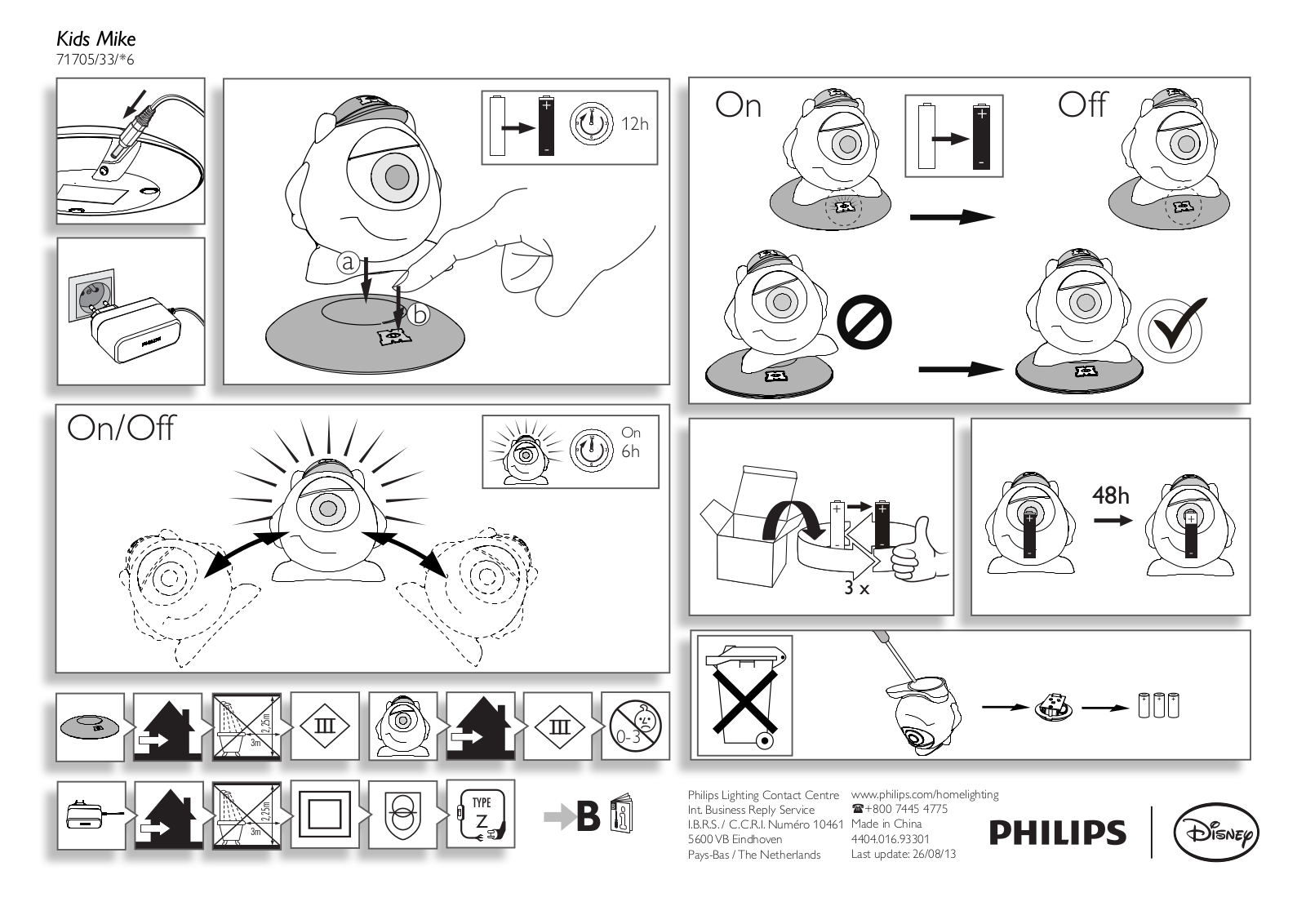 Philips Disney Lampe à poser User Manual