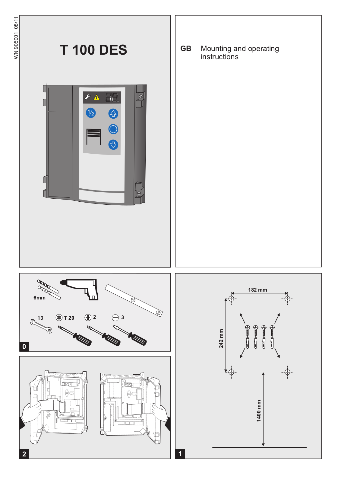 Novoferm T100 DES User Manual