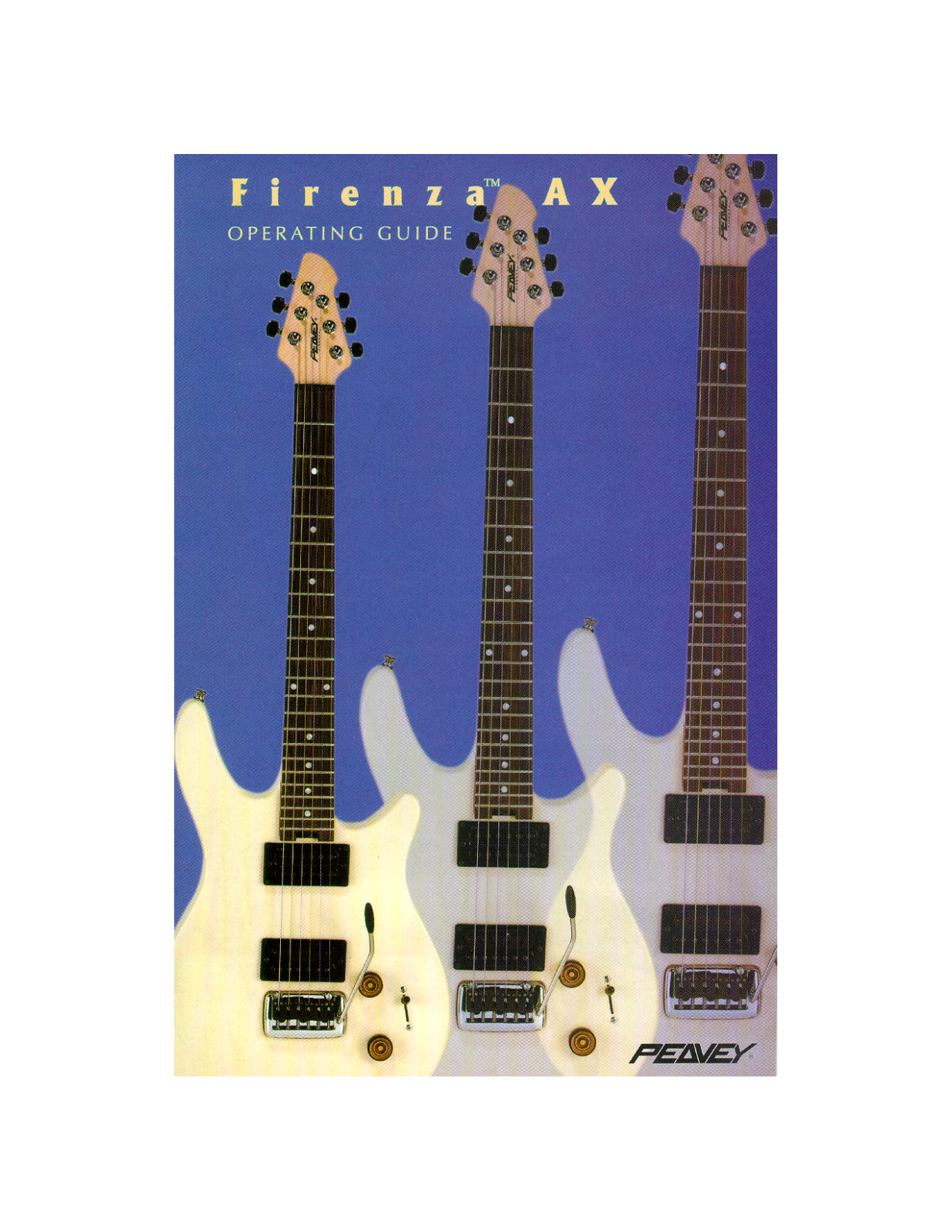 Peavey Firenza AX User Manual