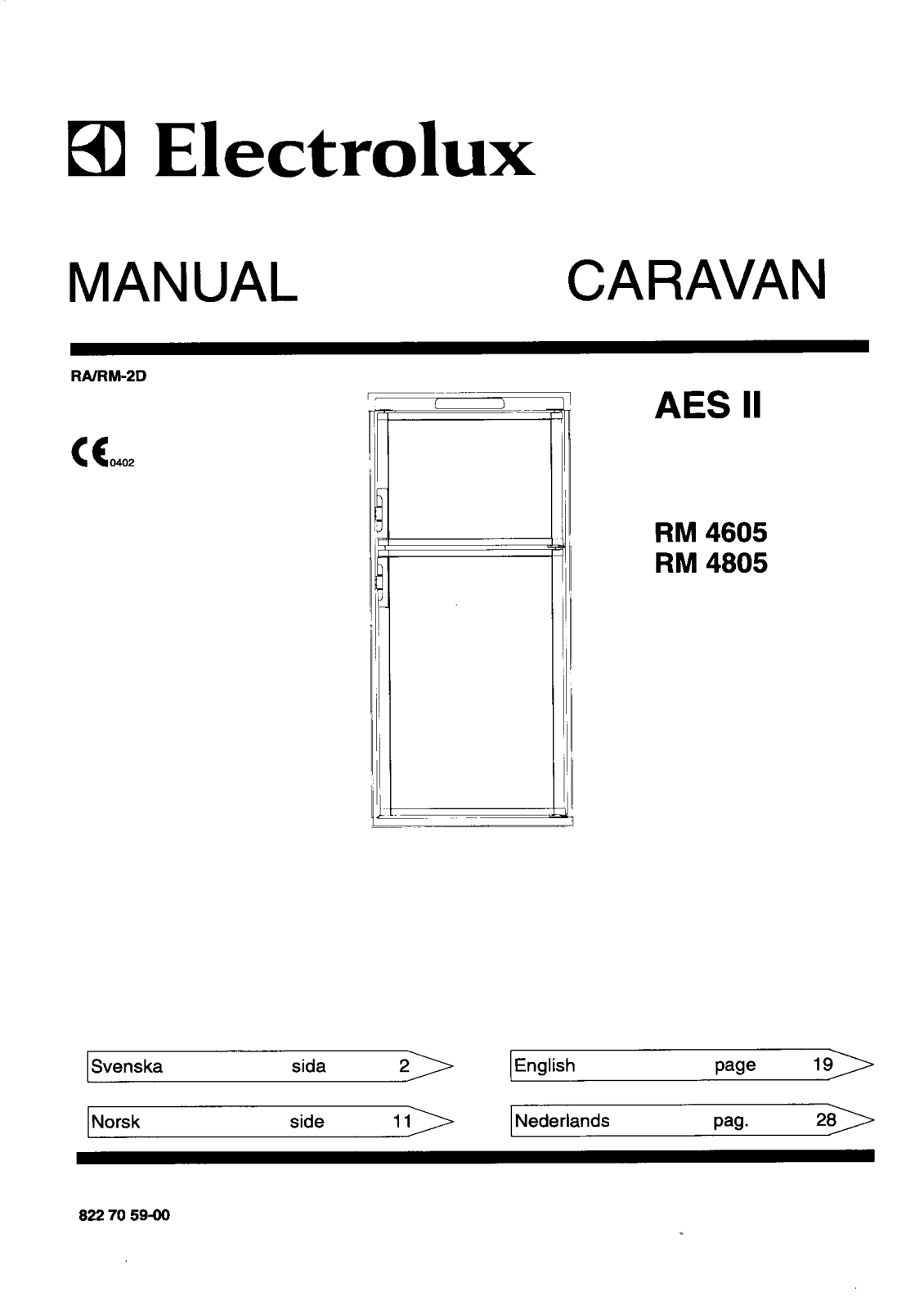 AEG RM4805, RM4605 Manual