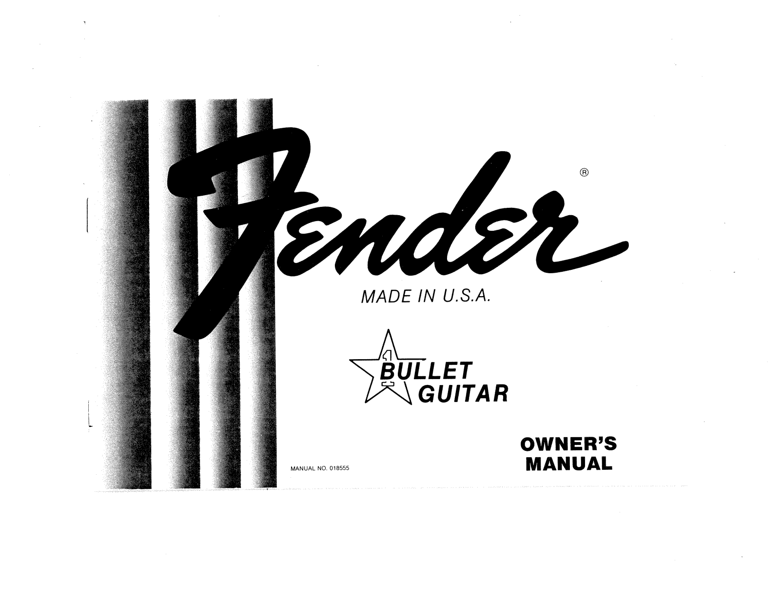 Fender Bullet Operation Manual