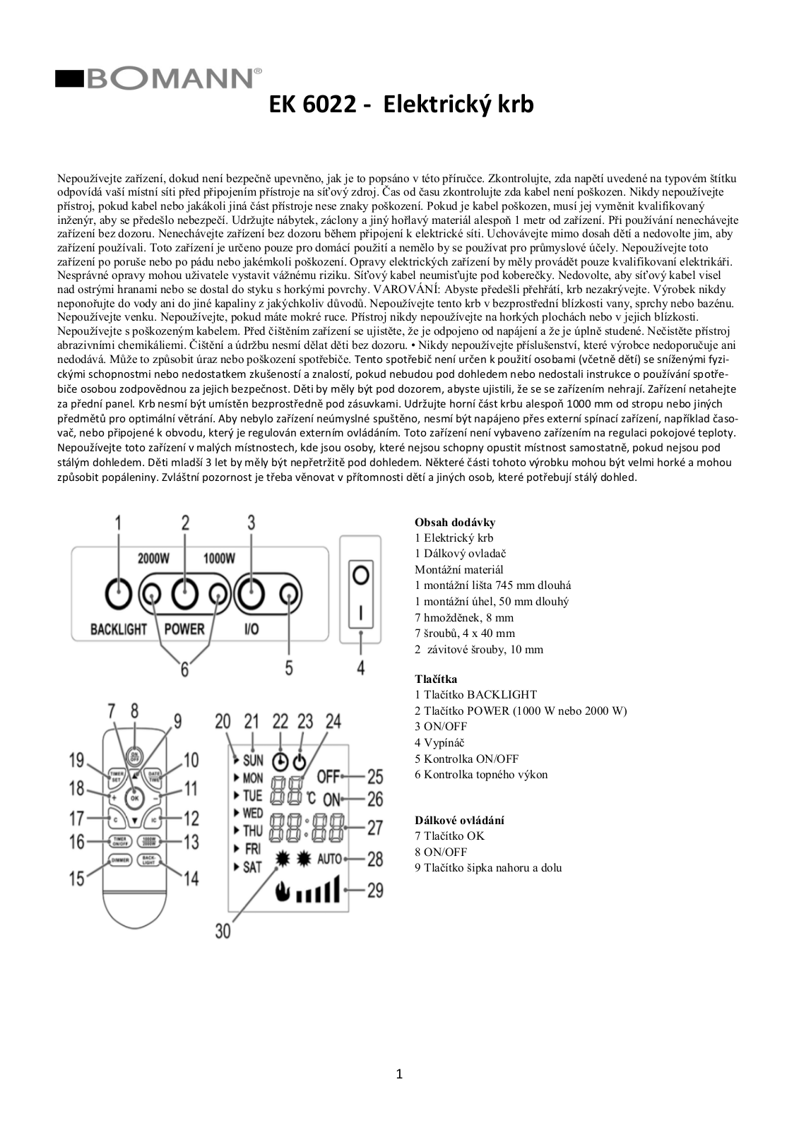 Bomann EK 6022 Instruction Manual