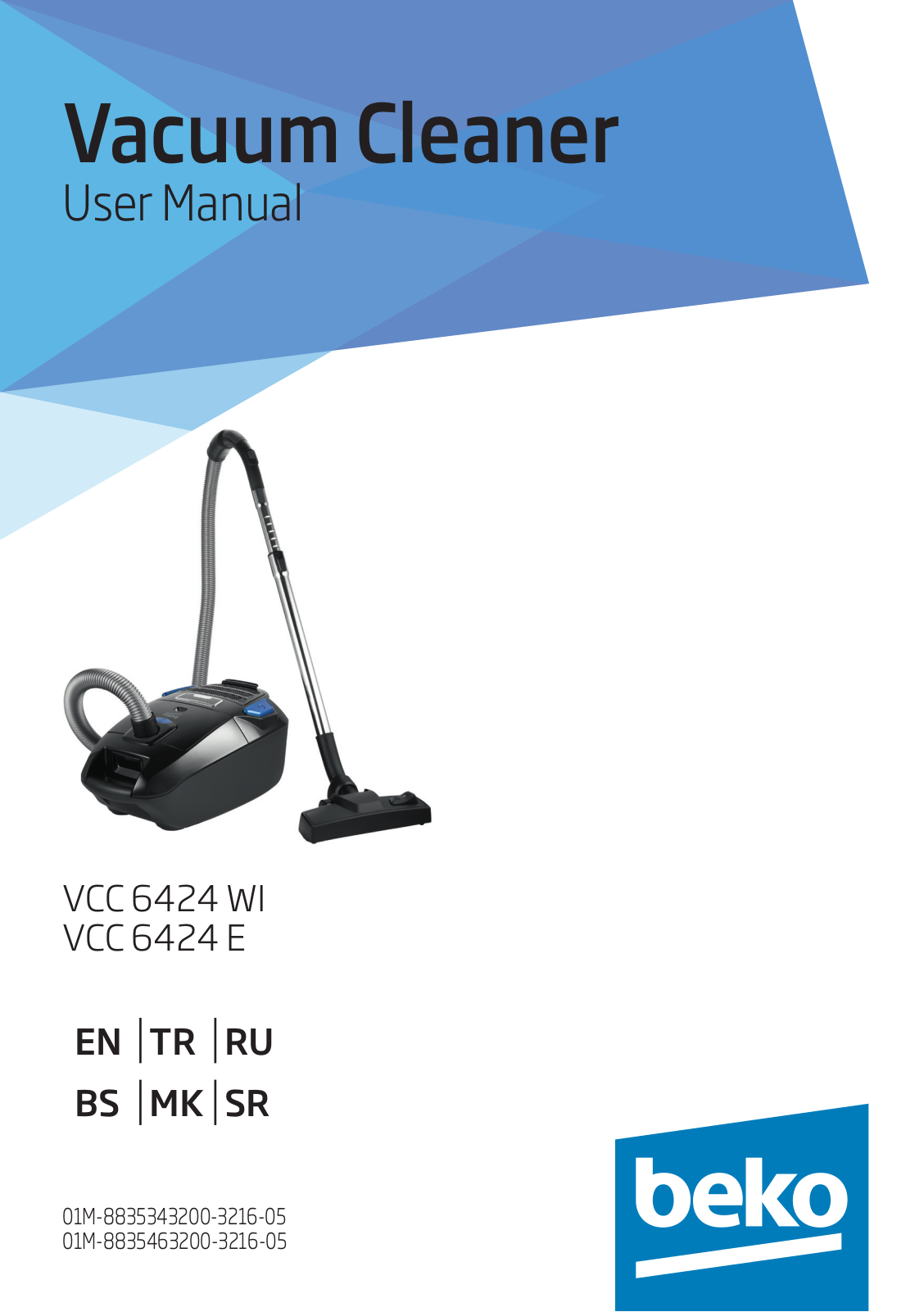 Beko VCC 6424 WI, VCC 6424 E User manual