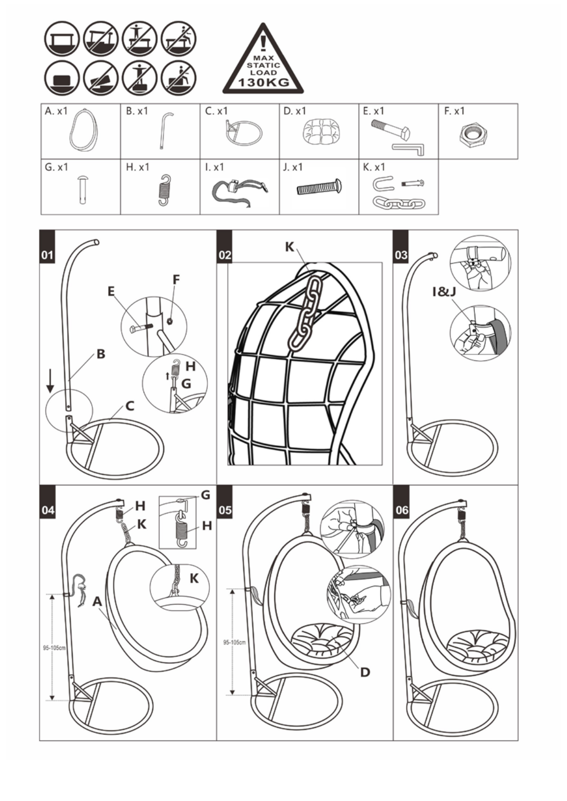 Home affaire CRISSCROSS Assembly instructions