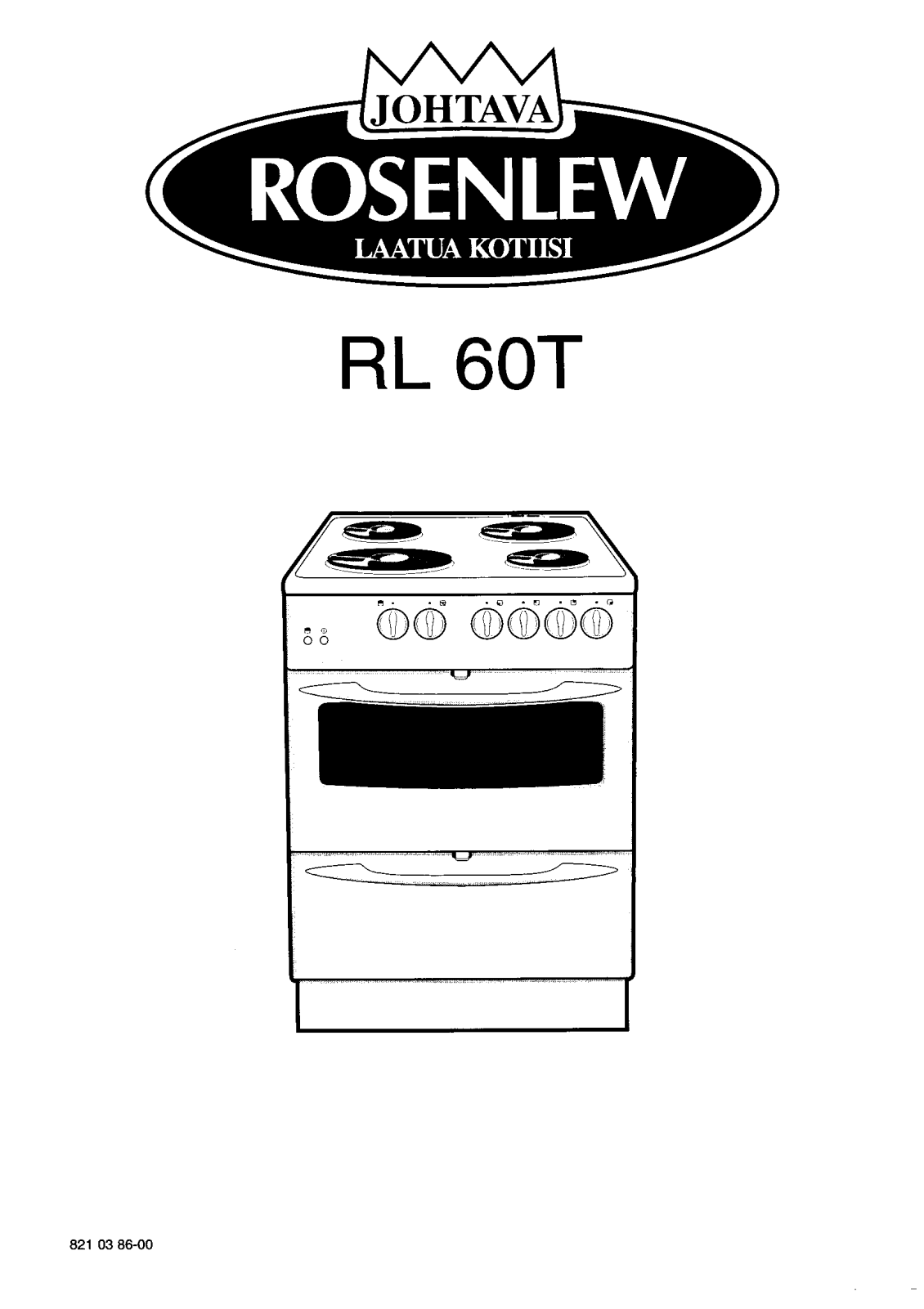 Rosenlew RL60T User Manual