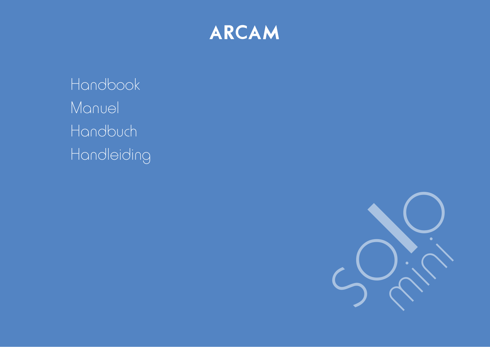 Arcam Solo Mini Owners manual