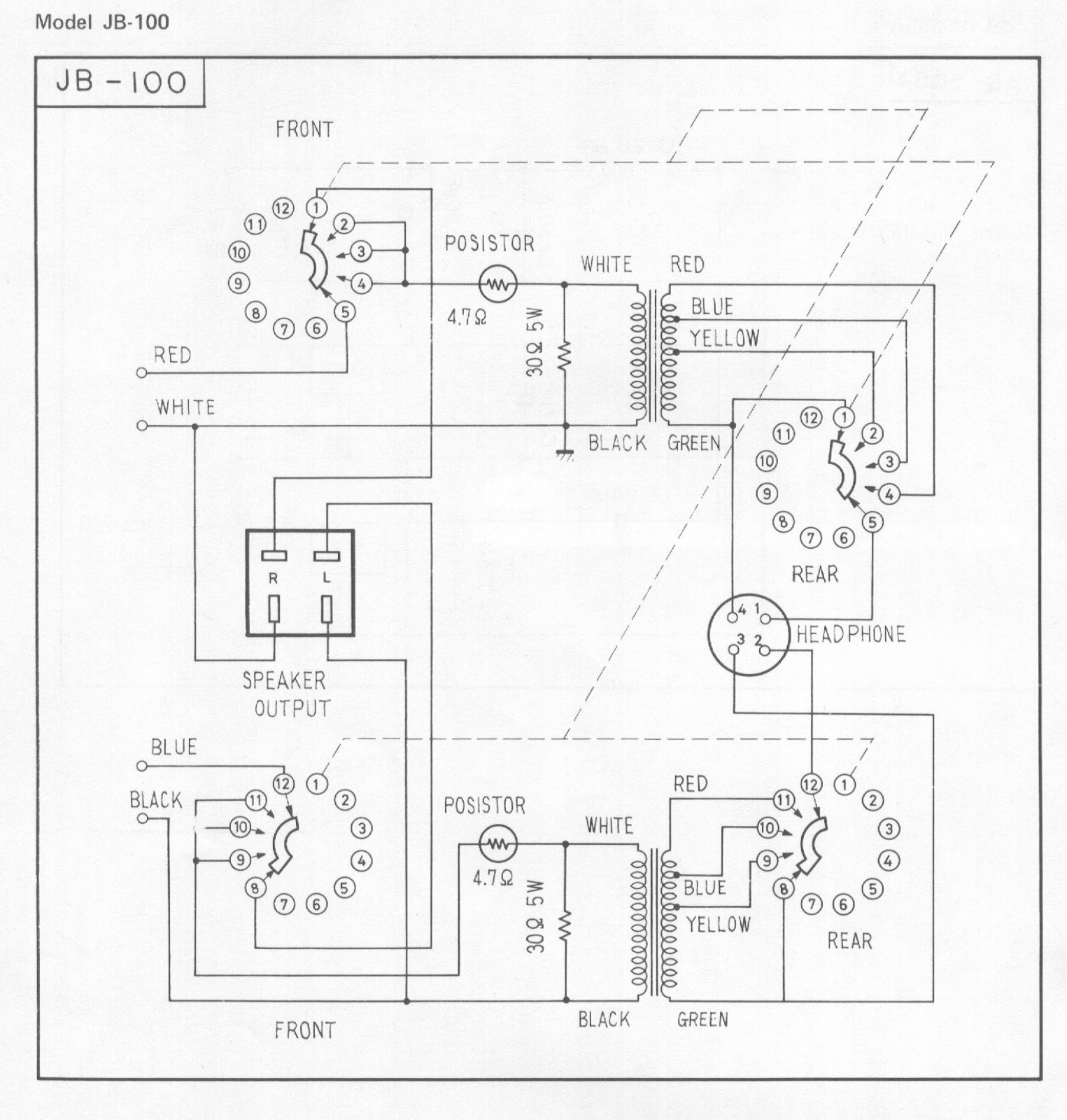 Pioneer JB-100 Schematic