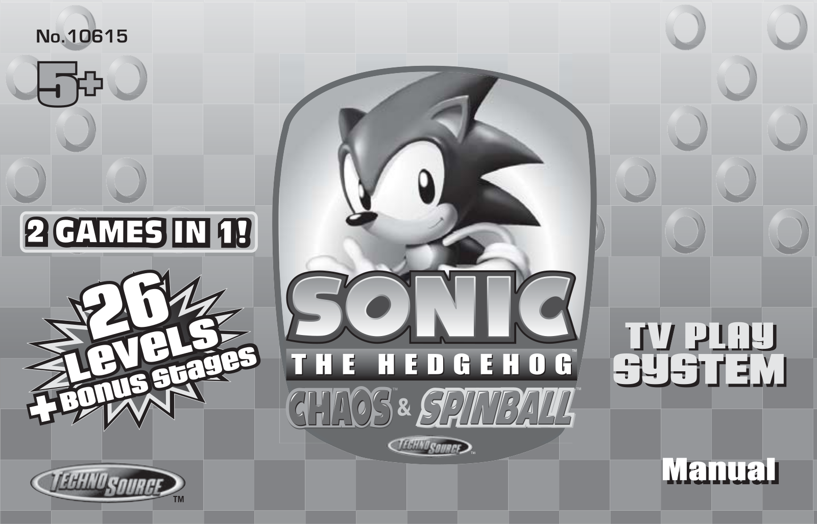 Techno Source Sonic The Hedgehog Spinball, Sonic The Hedgehog Chaos, 10615 User Manual