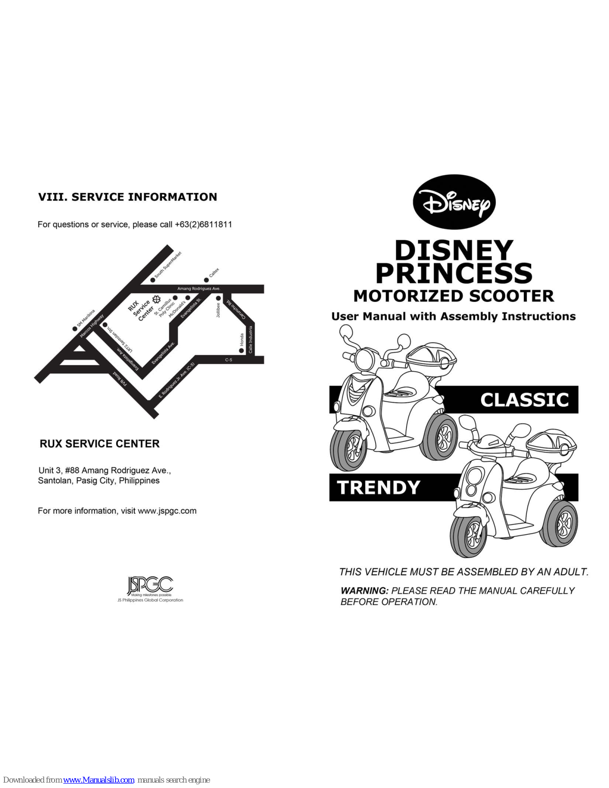 Disney Classic, Trendy User Manual