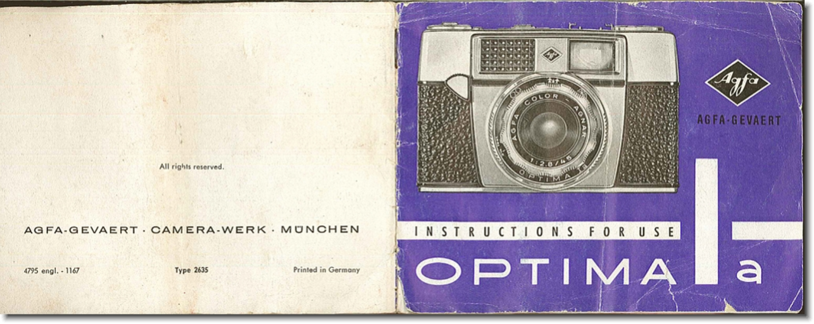 AGFA Optima Ia User Manual