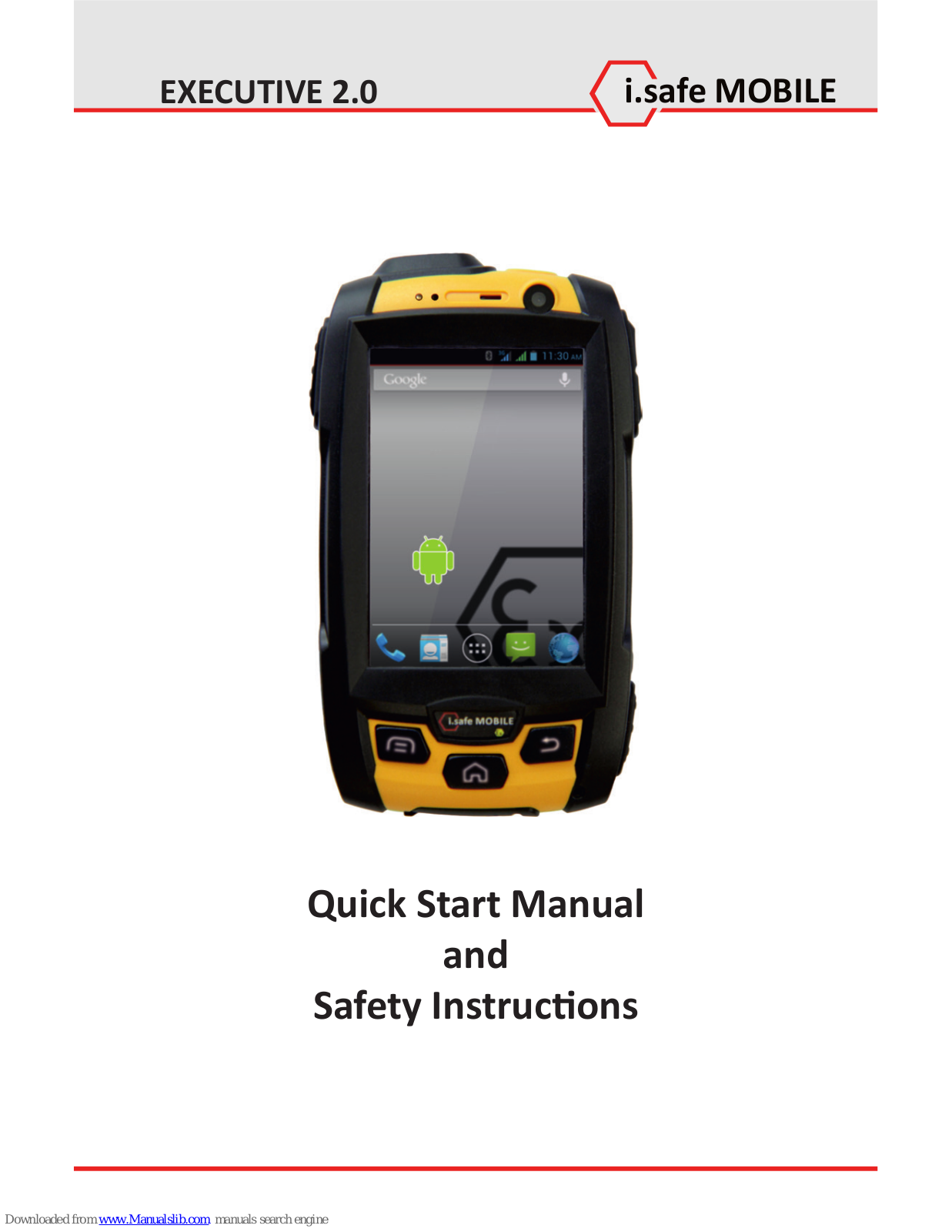 i.safe MOBILE EXECUTIVE 2.0 Quick Start Manual And Safety Instructions