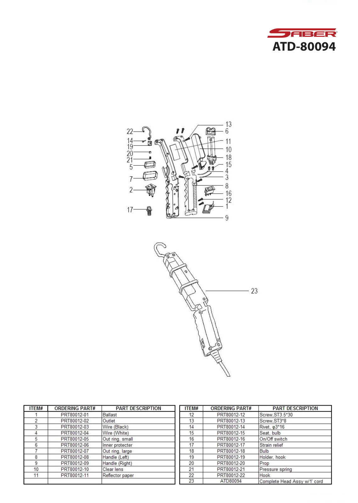 ATD Tools ATD-80094 User Manual