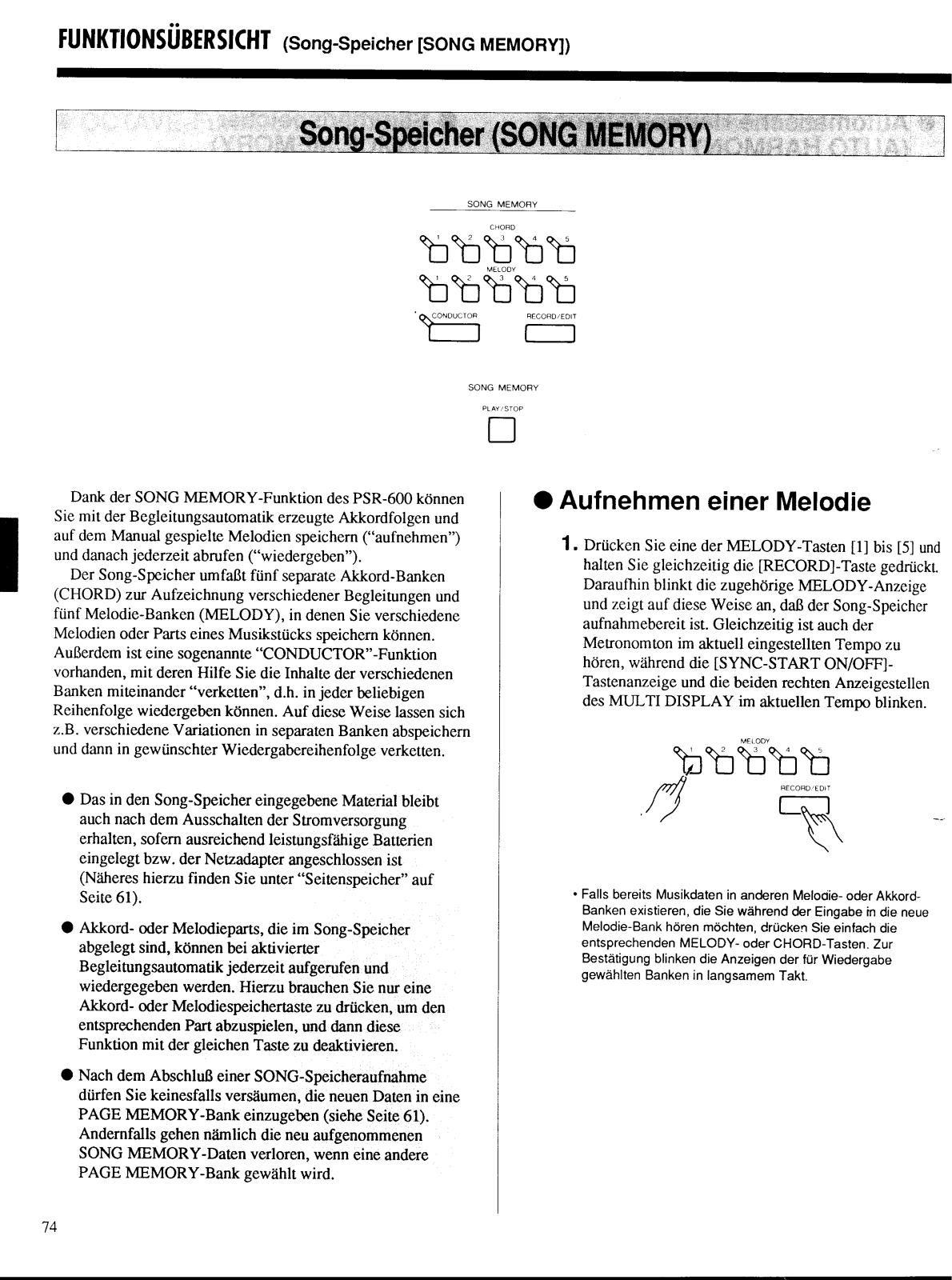 Yamaha PSR-600 User Manual