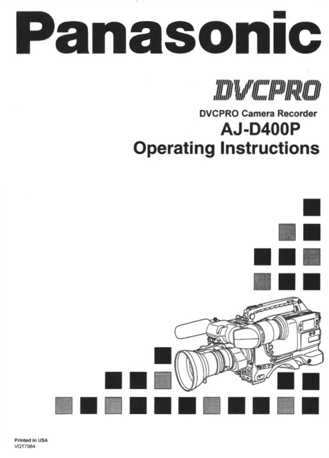 Panasonic AJ-D400 User Manual