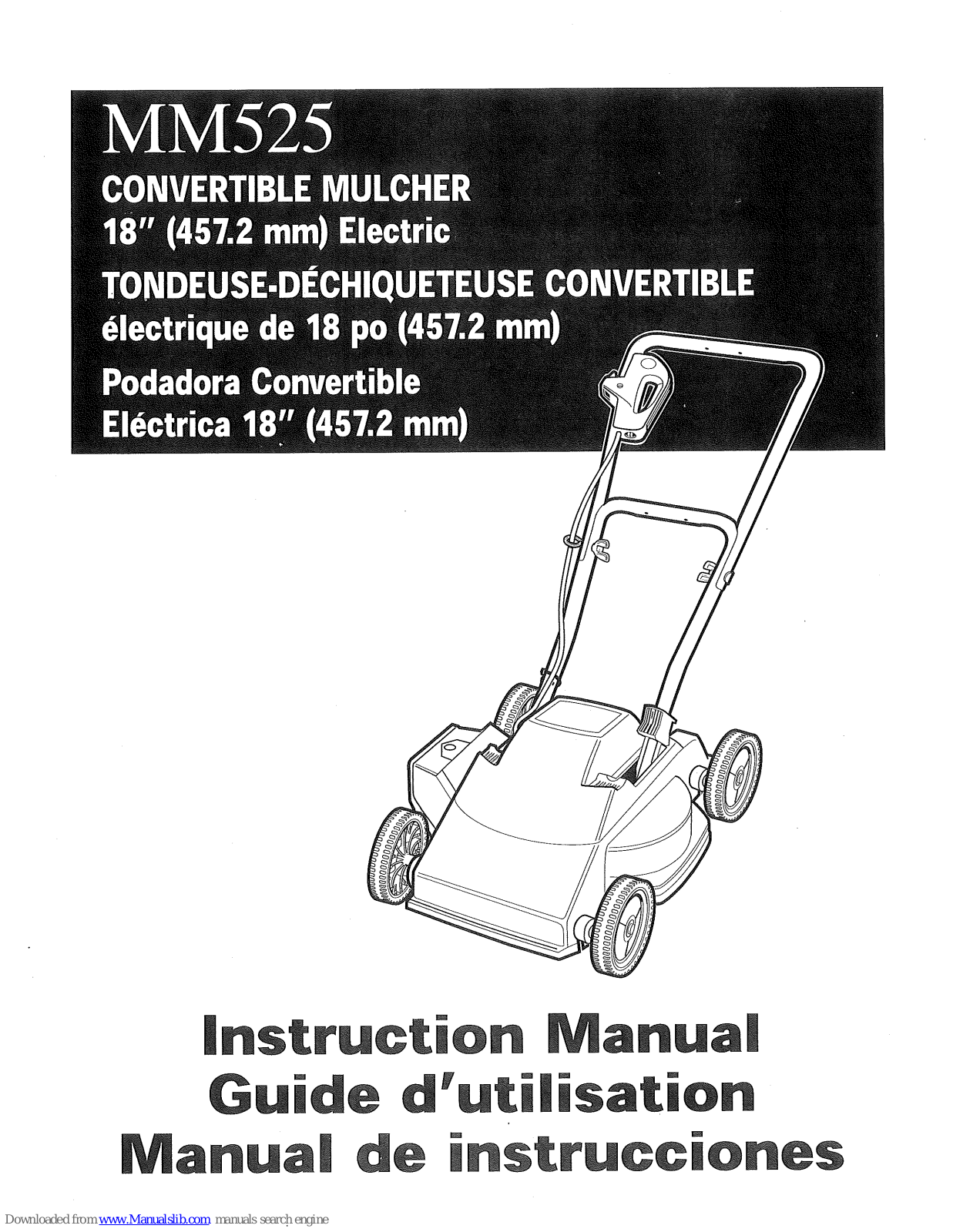 Black & Decker MM525 Instruction Manual