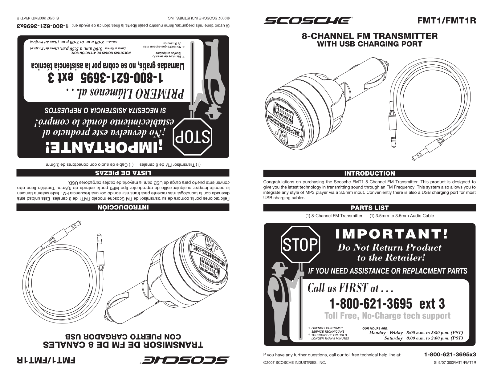 Scosche FMT1 User Manual